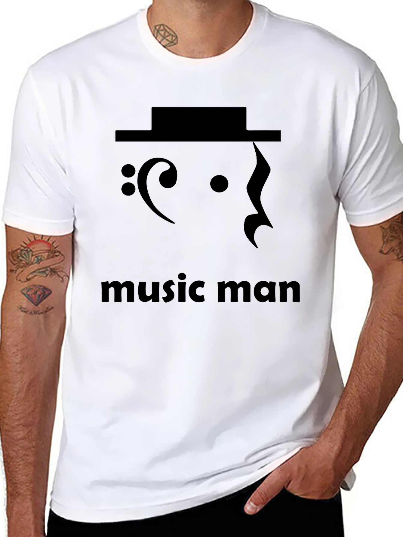 Music Man Graphic Tee - Unique Musician T-Shirt
