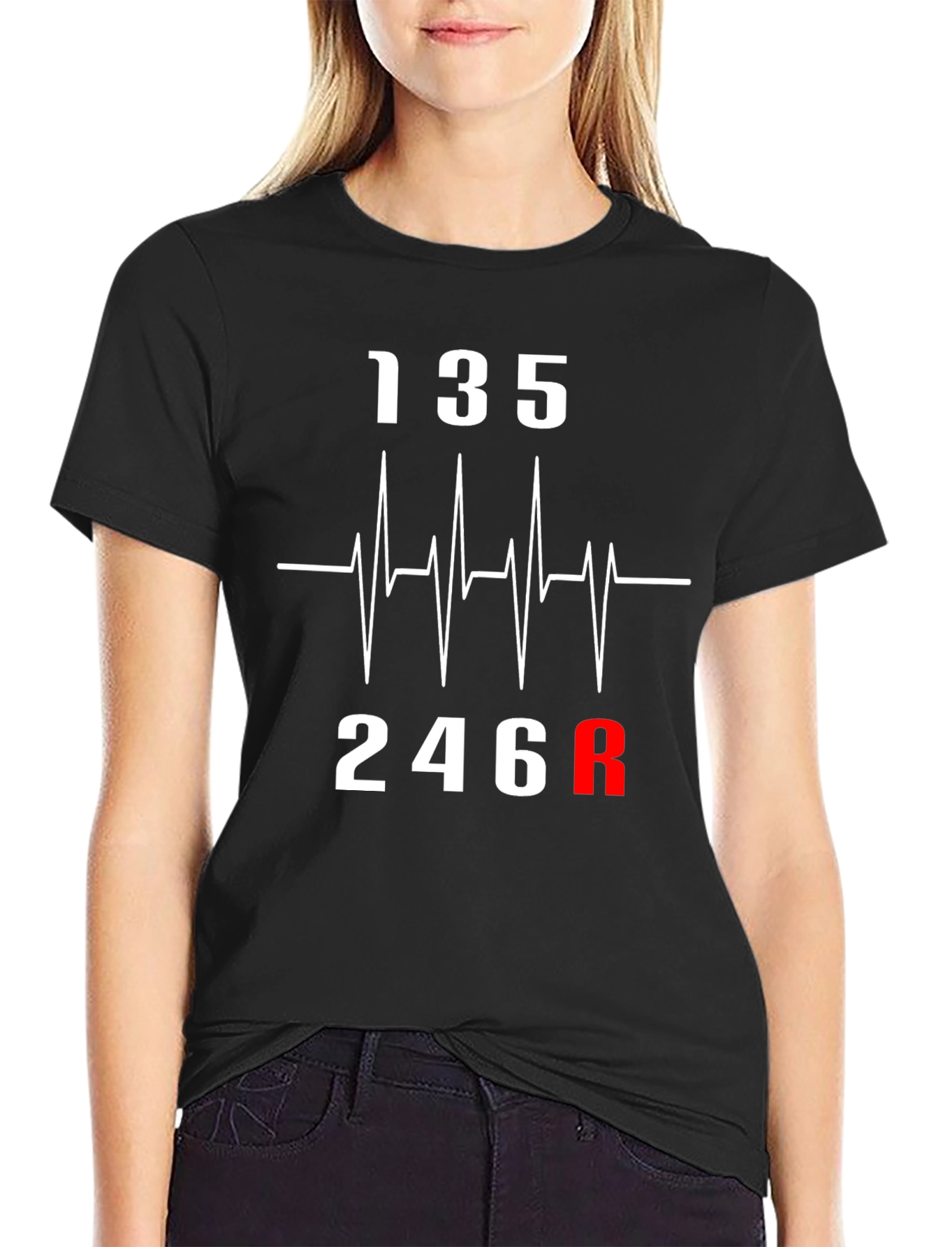 Heartbeat Gear Shift T-Shirt - Car Enthusiast Tee