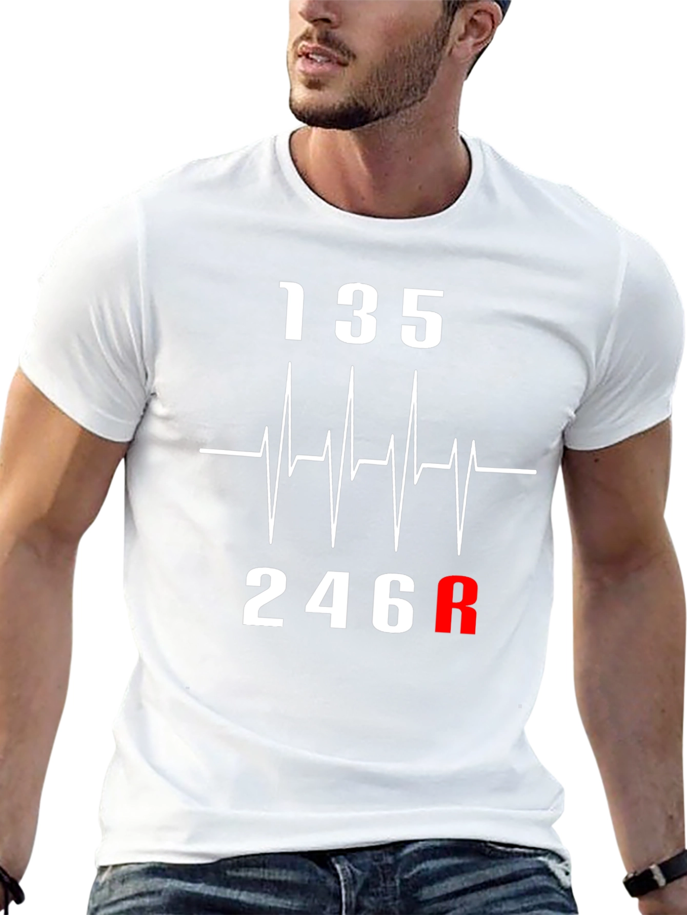 Heartbeat Gear Shift T-Shirt - Car Enthusiast Tee
