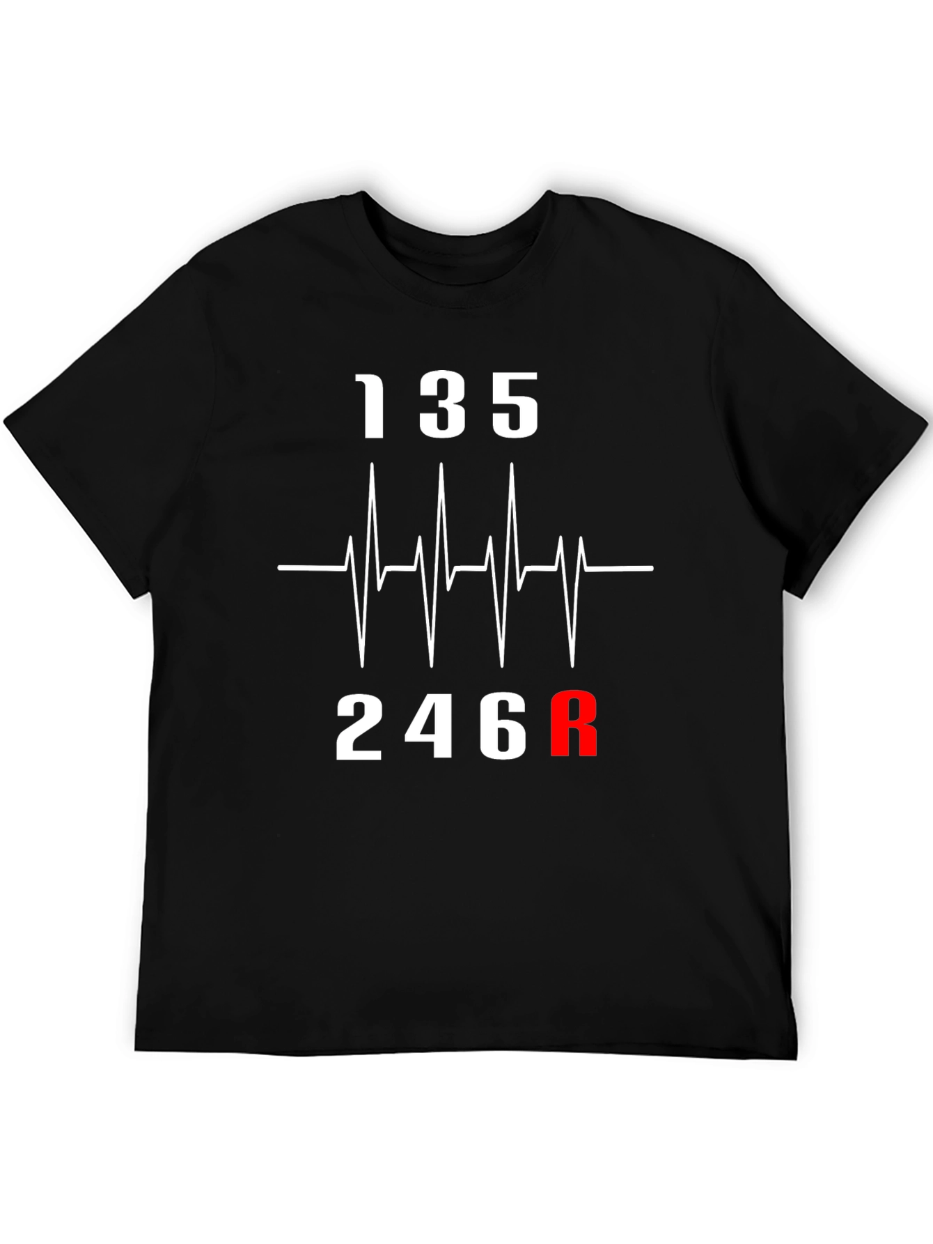 Heartbeat Gear Shift T-Shirt - Car Enthusiast Tee