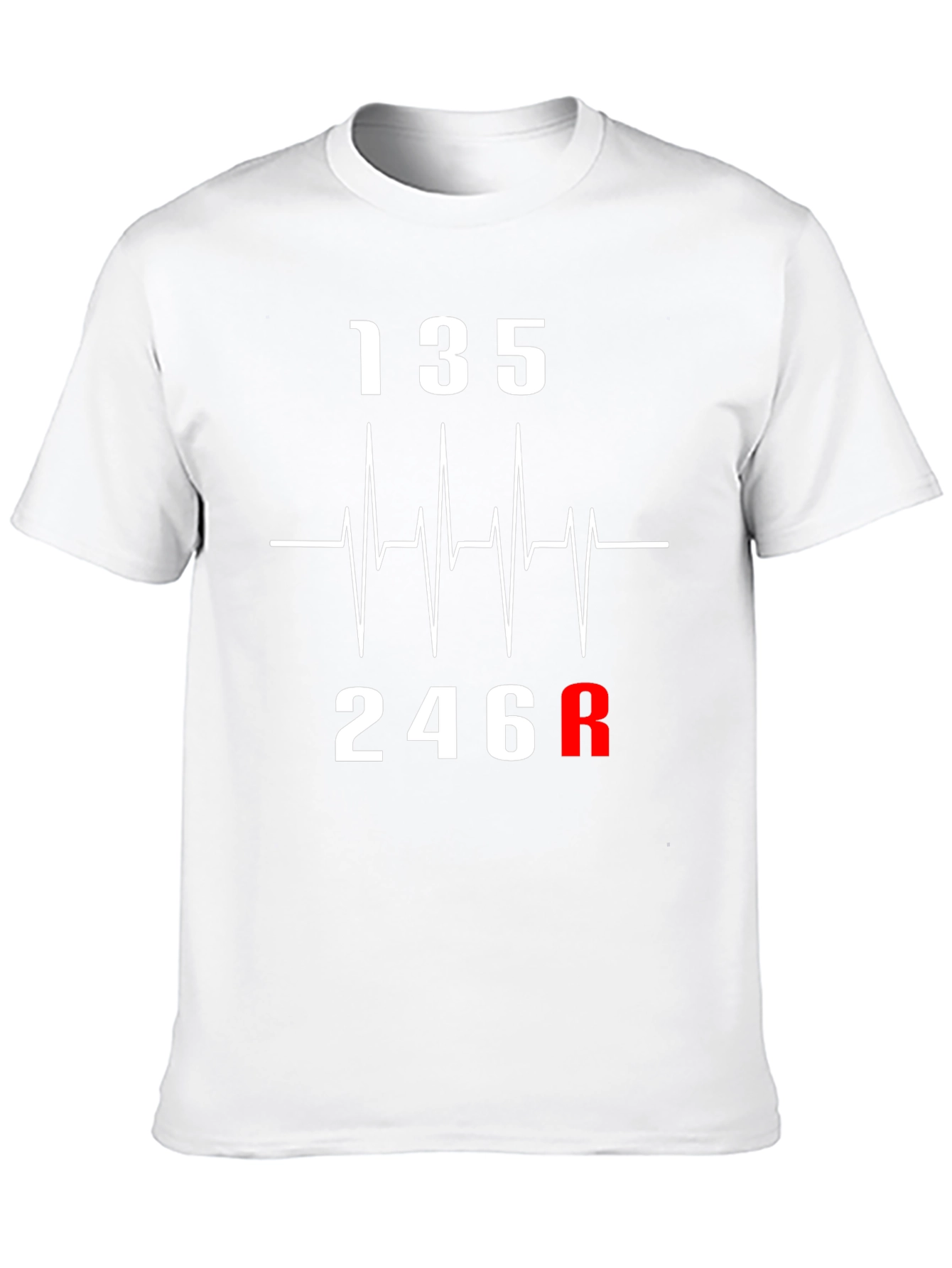 Heartbeat Gear Shift T-Shirt - Car Enthusiast Tee