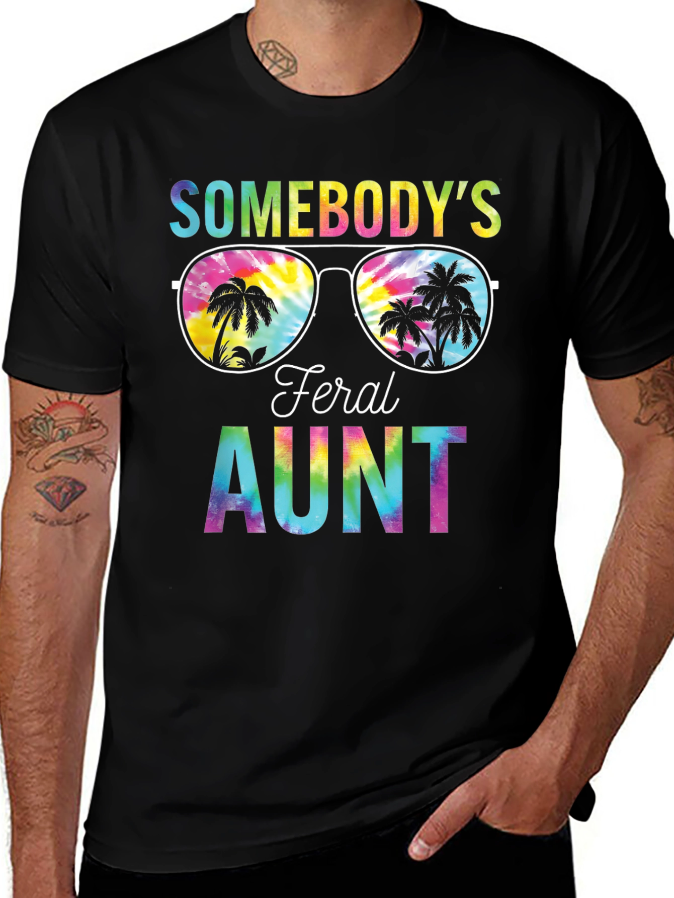 Feral Aunt Tie-Dye Graphic Tee