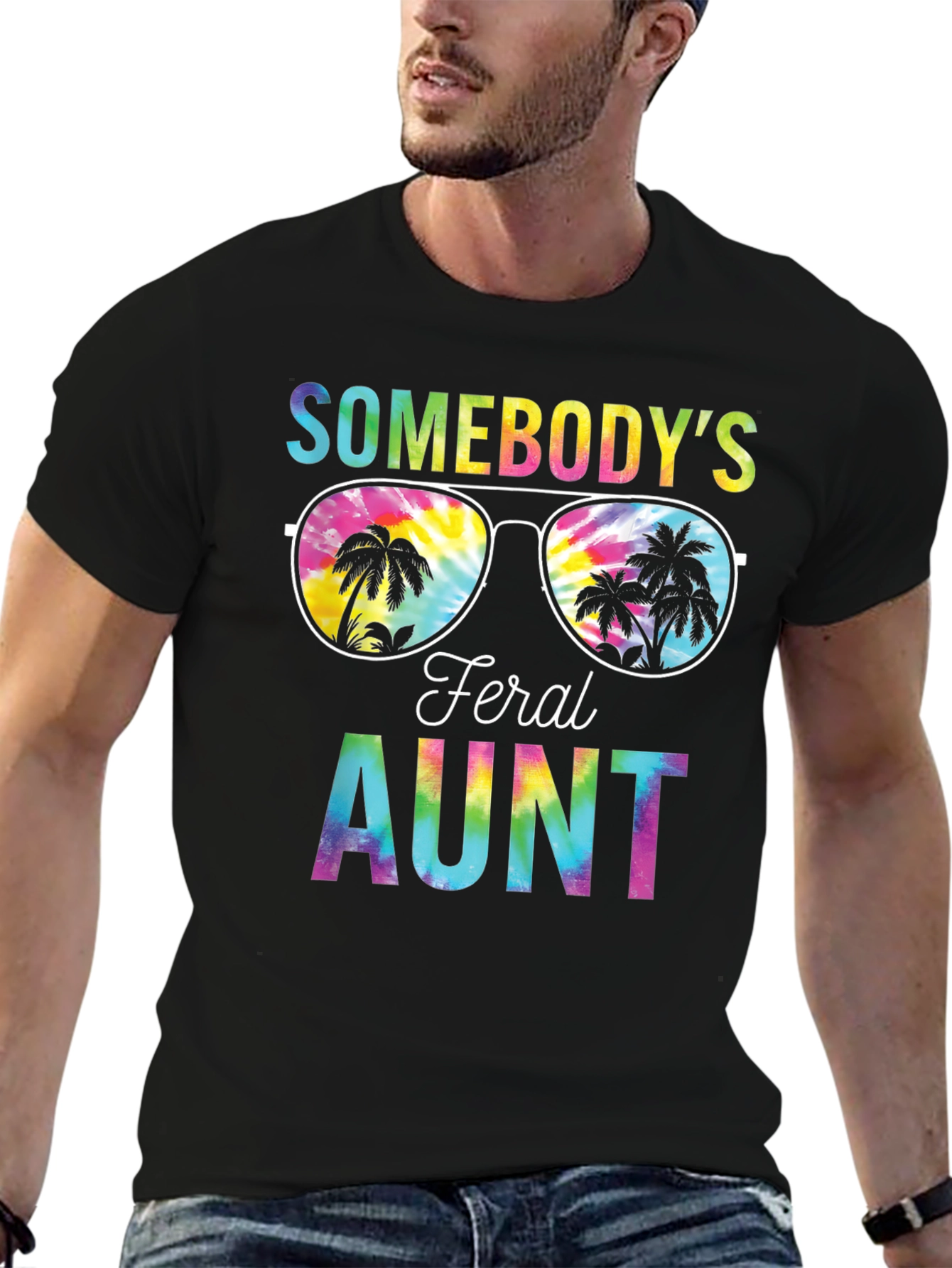 Feral Aunt Tie-Dye Graphic Tee