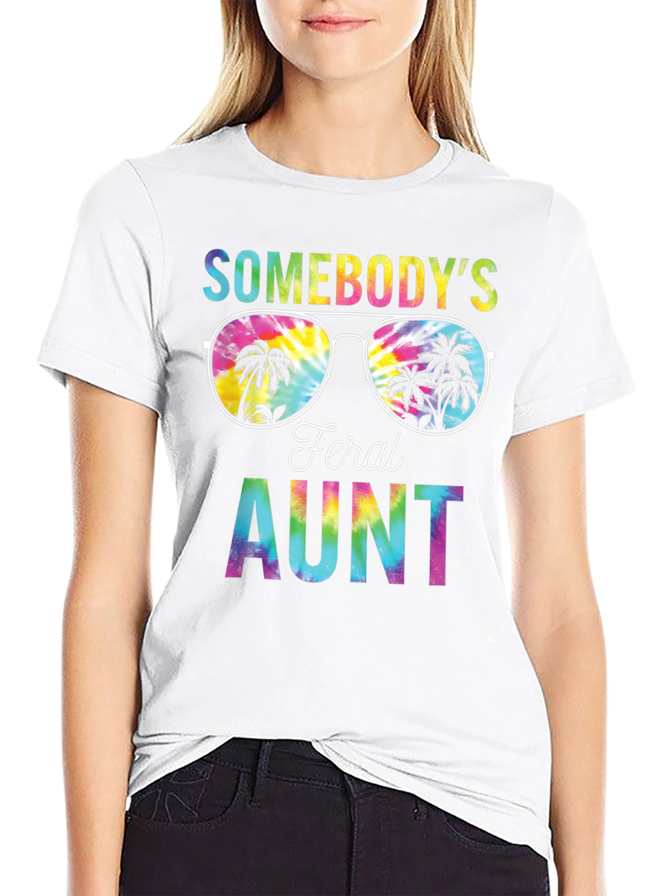 Feral Aunt Tie-Dye Graphic Tee