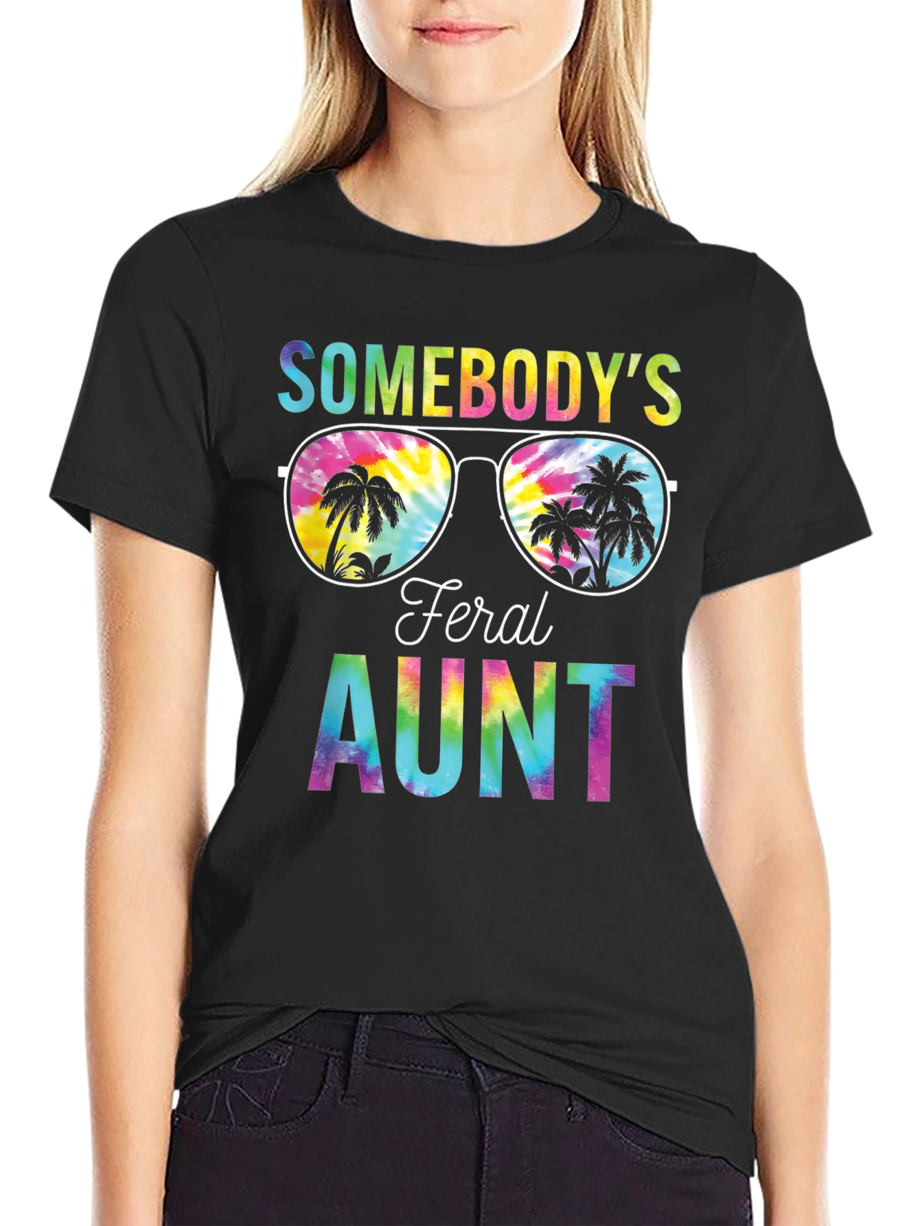 Feral Aunt Tie-Dye Graphic Tee
