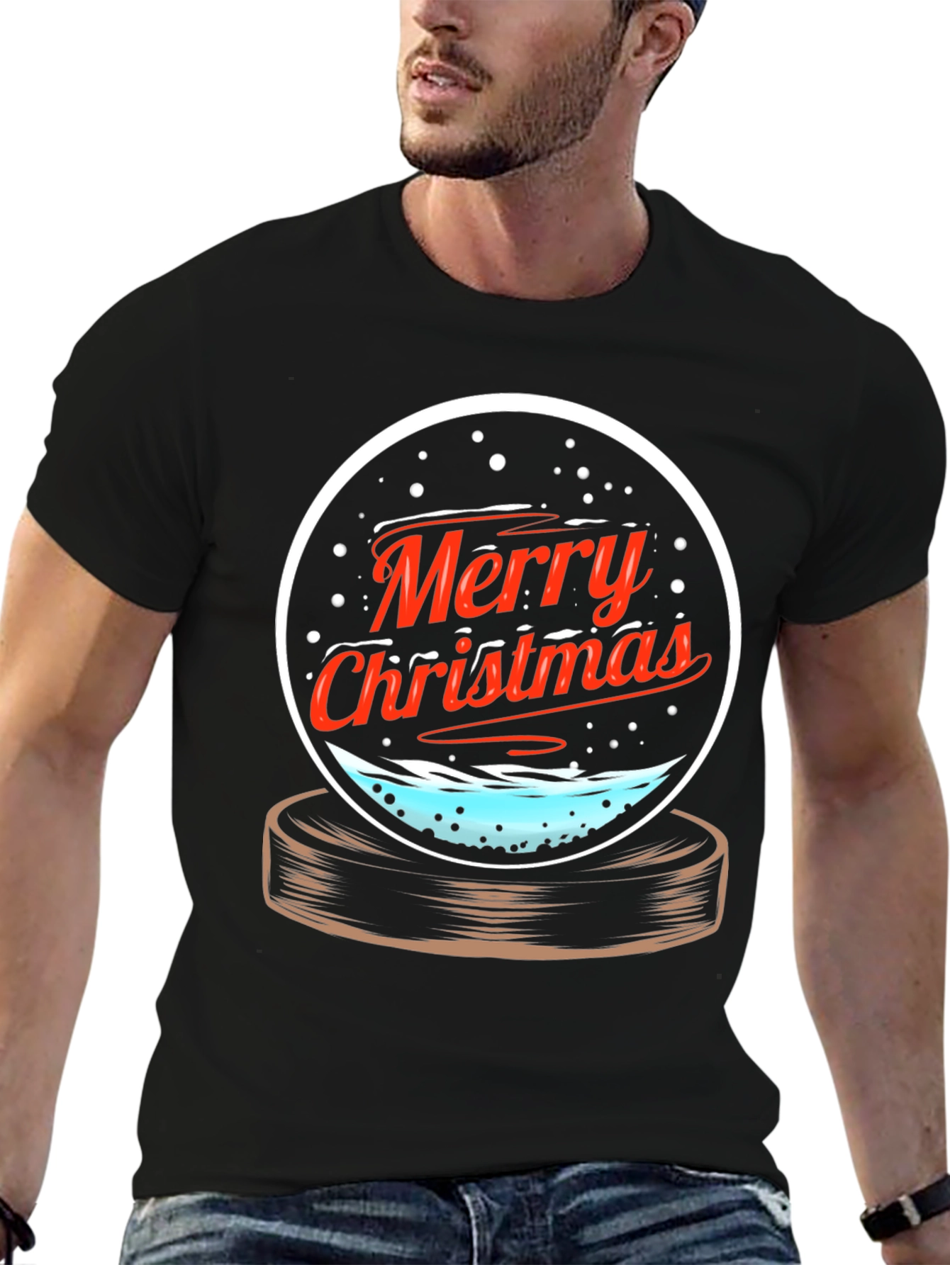 Merry Christmas Snow Globe T-Shirt