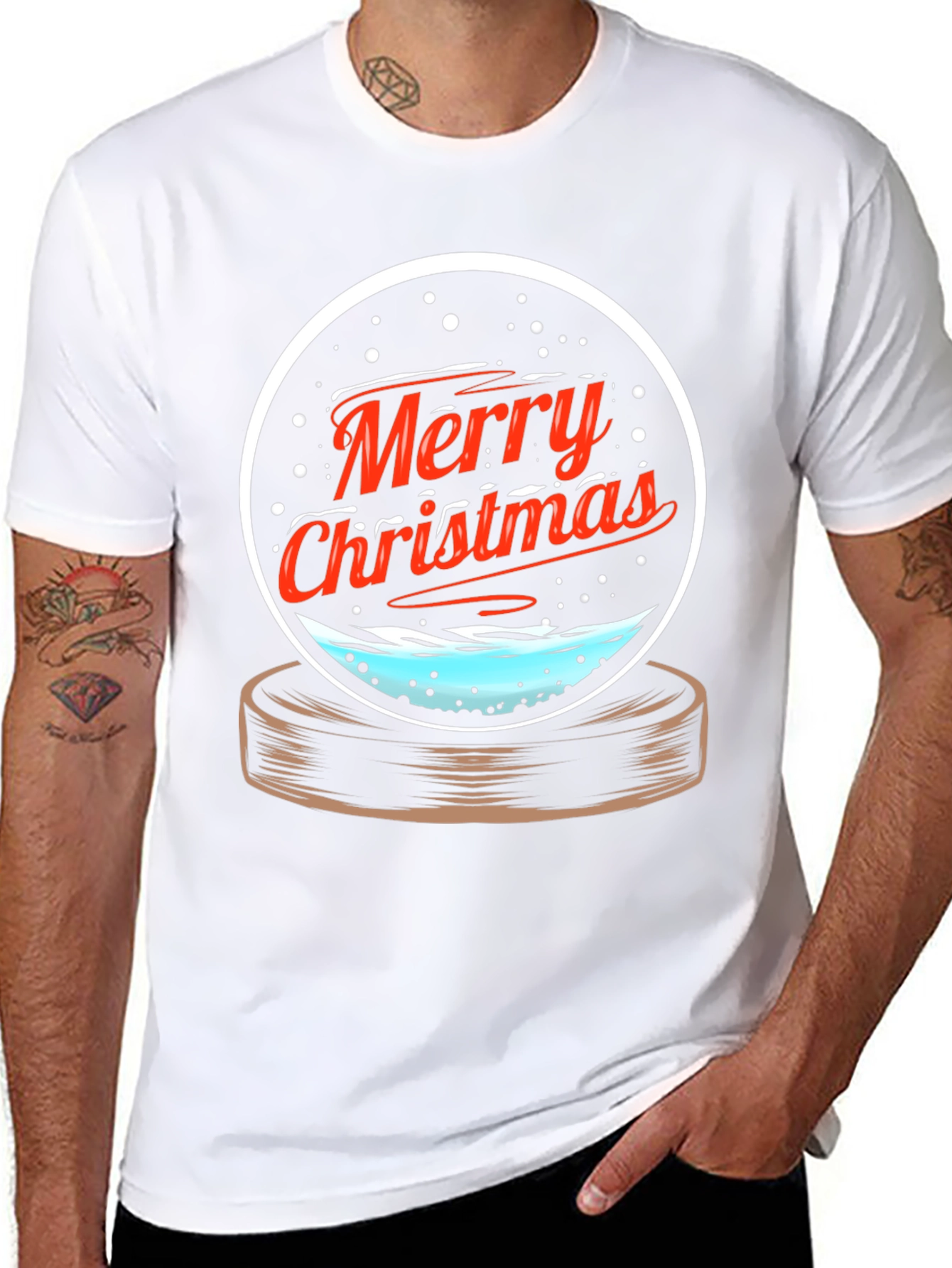 Merry Christmas Snow Globe T-Shirt