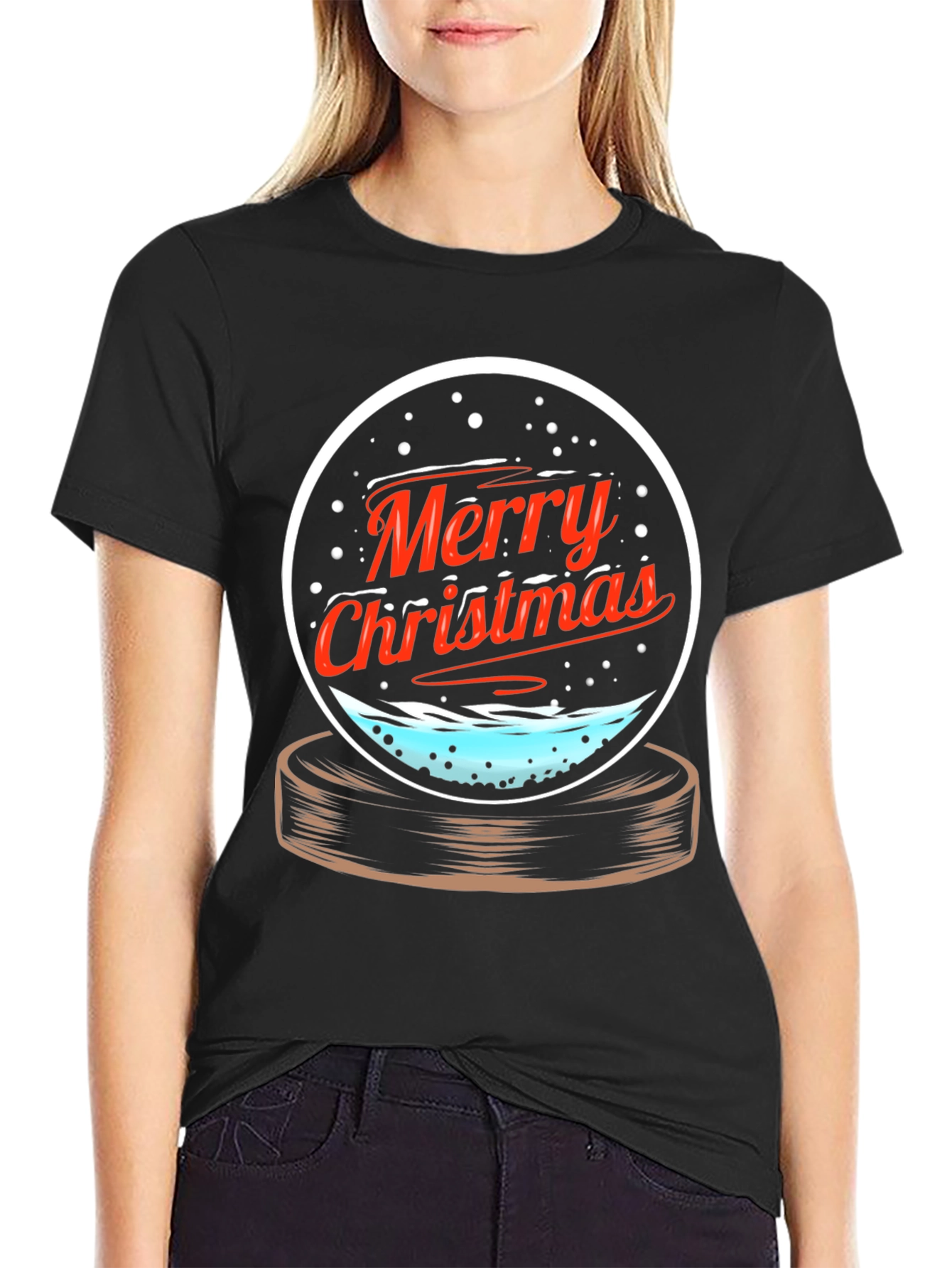 Merry Christmas Snow Globe T-Shirt