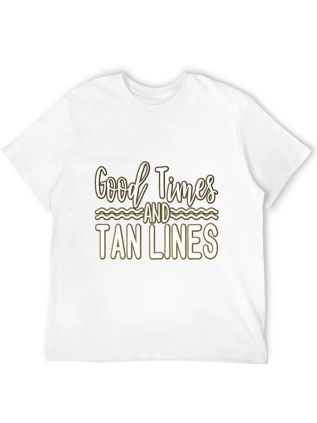 Good Times and Tan Lines Black T-Shirt