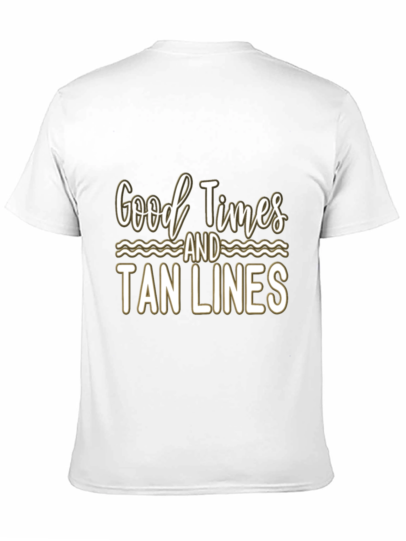 Good Times and Tan Lines Black T-Shirt