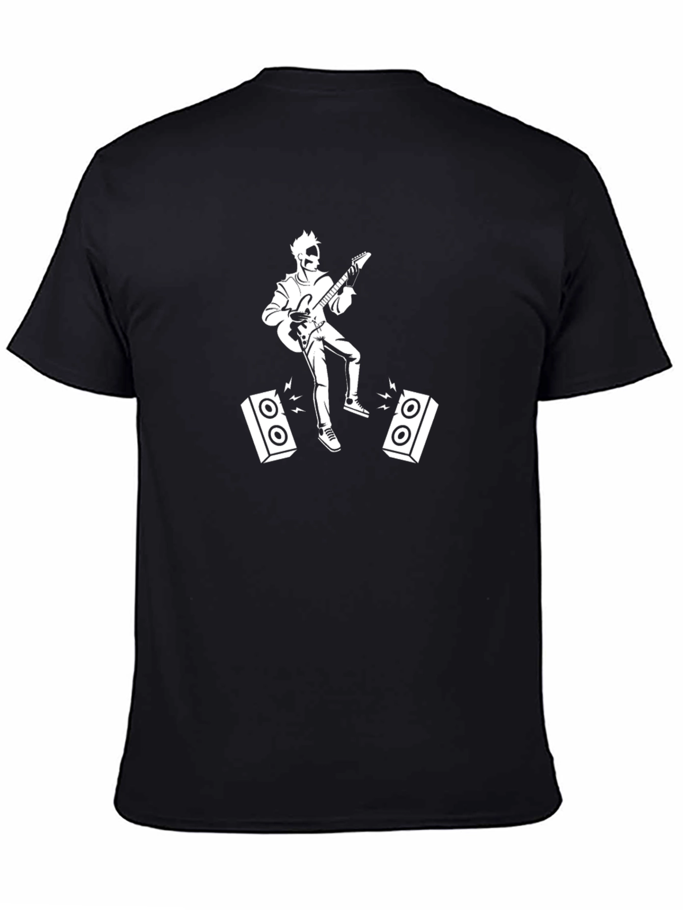 Rock Star Graphic Tee - Black Cotton T-Shirt