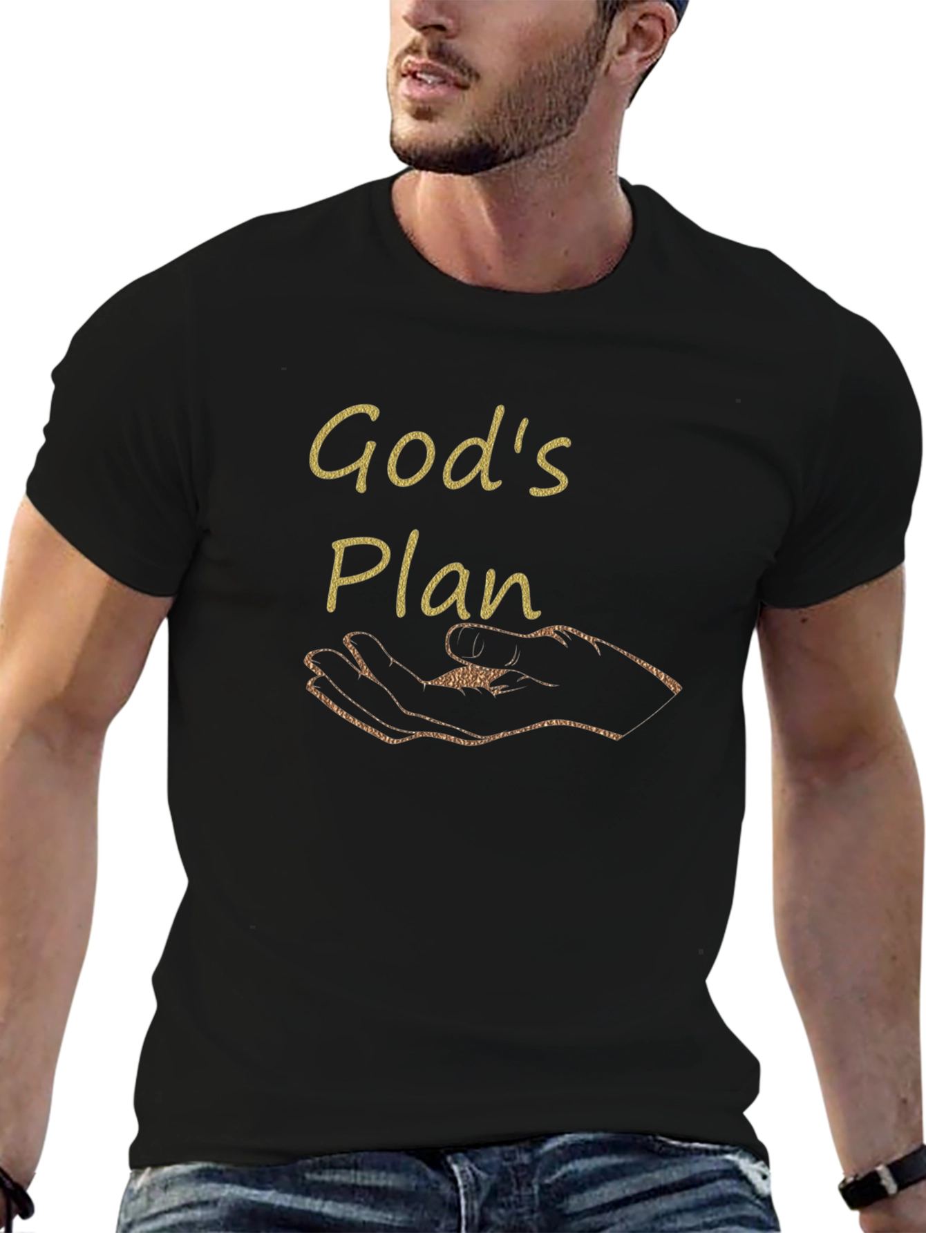 Gods Plan Black T-Shirt