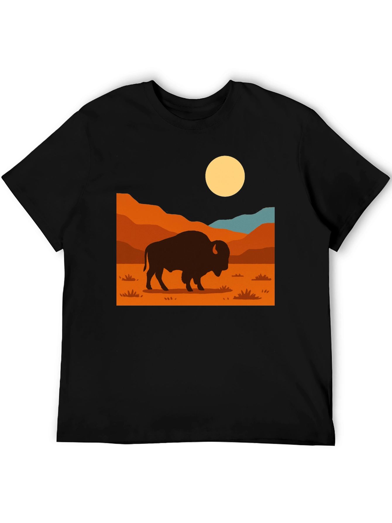 Bison Graphic Tee - Western Style