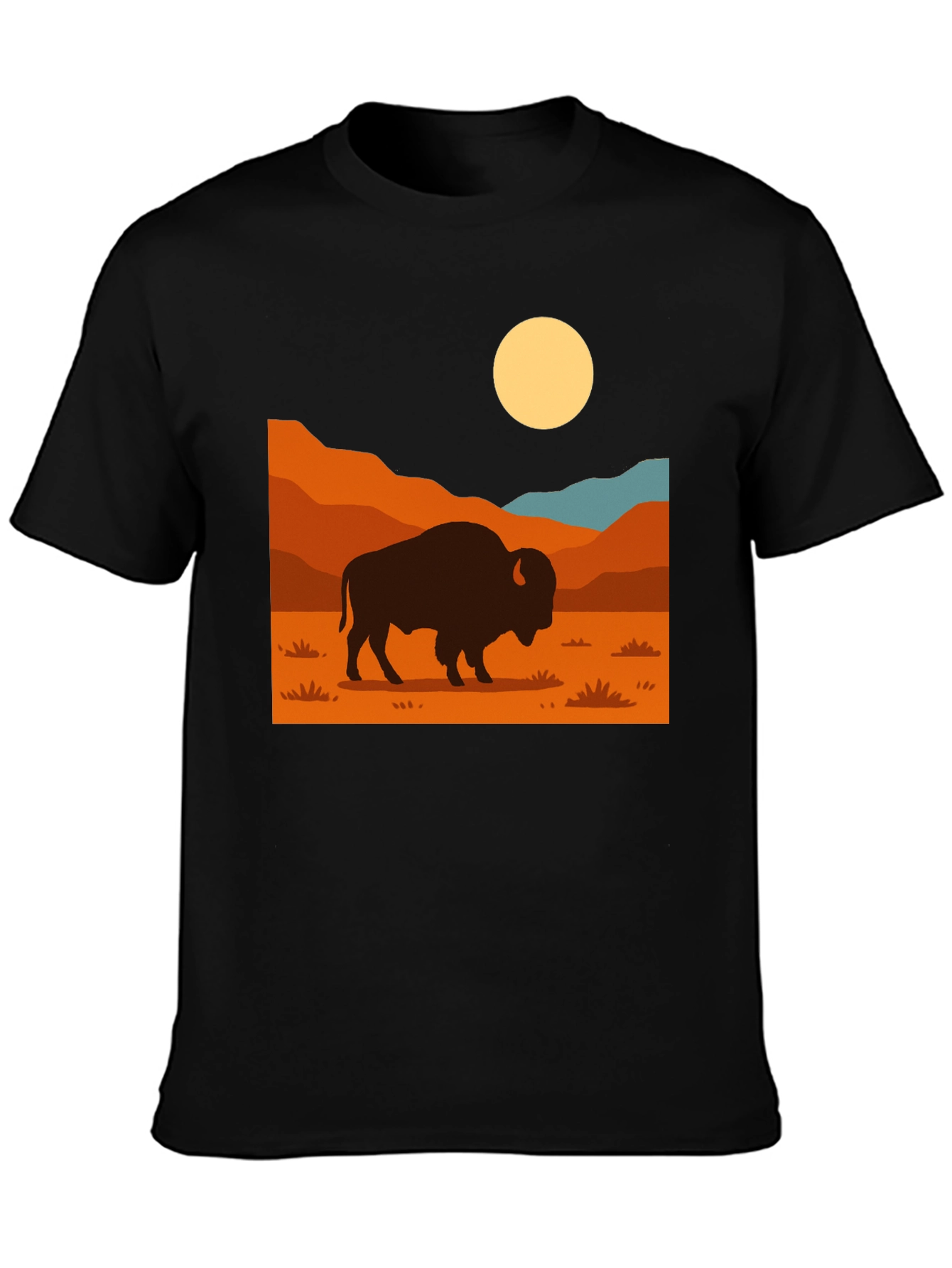 Bison Graphic Tee - Western Style