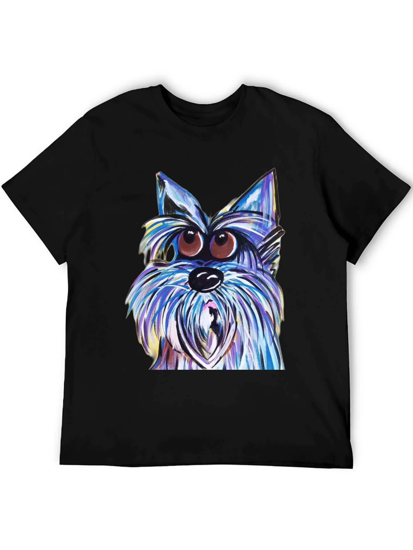 Dog Graphic T-Shirt - Unique Artistic Design