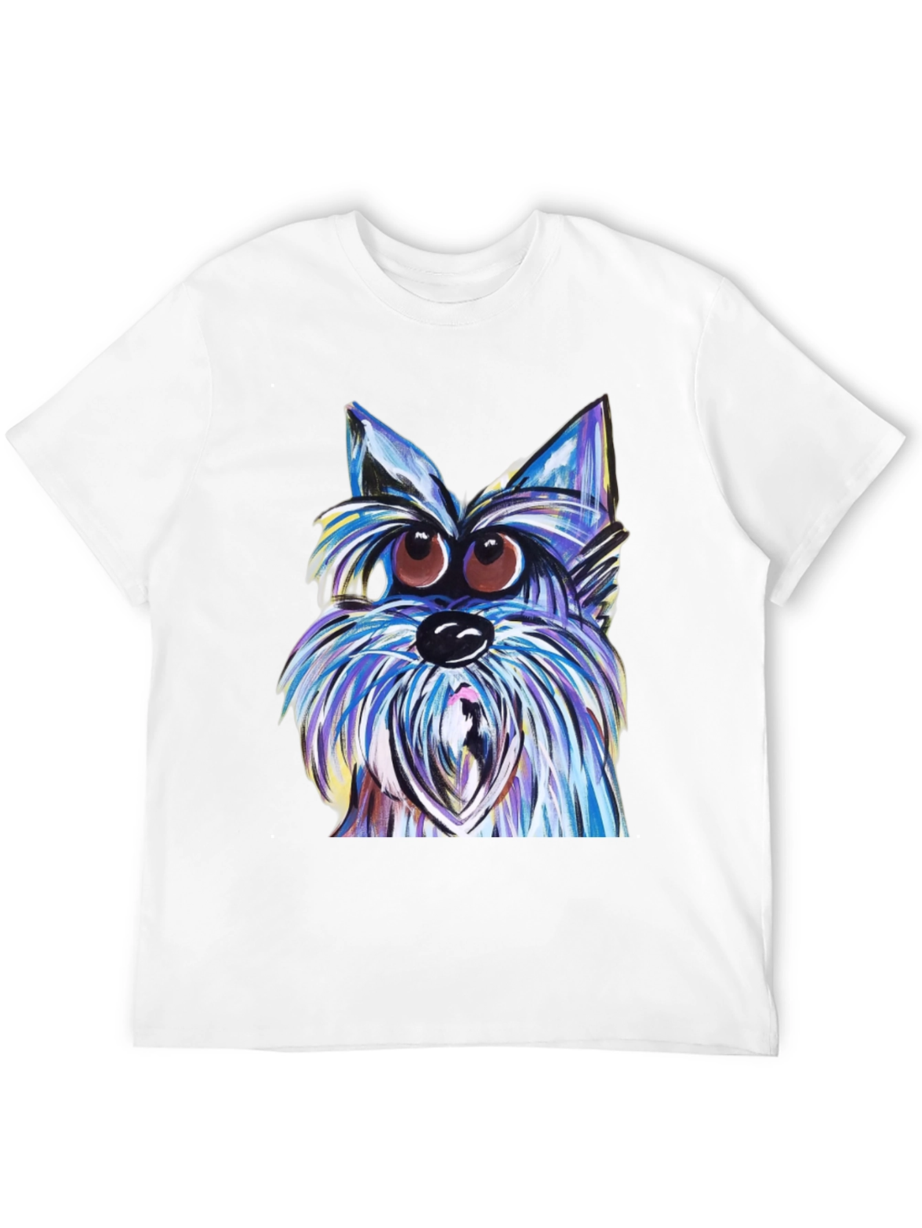 Dog Graphic T-Shirt - Unique Artistic Design