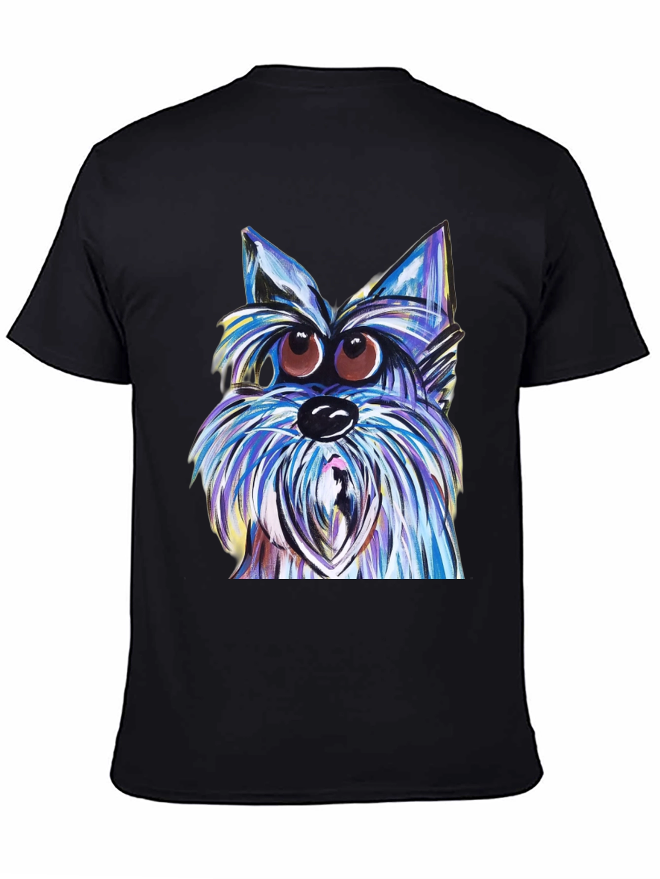 Dog Graphic T-Shirt - Unique Artistic Design