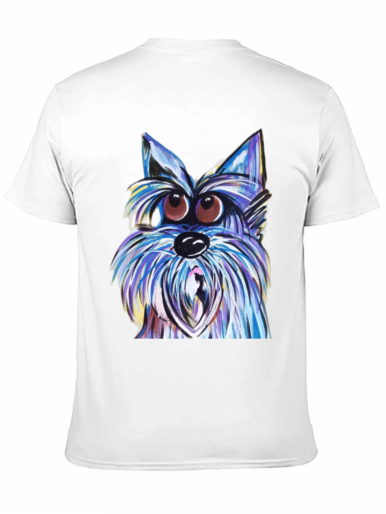 Dog Graphic T-Shirt - Unique Artistic Design