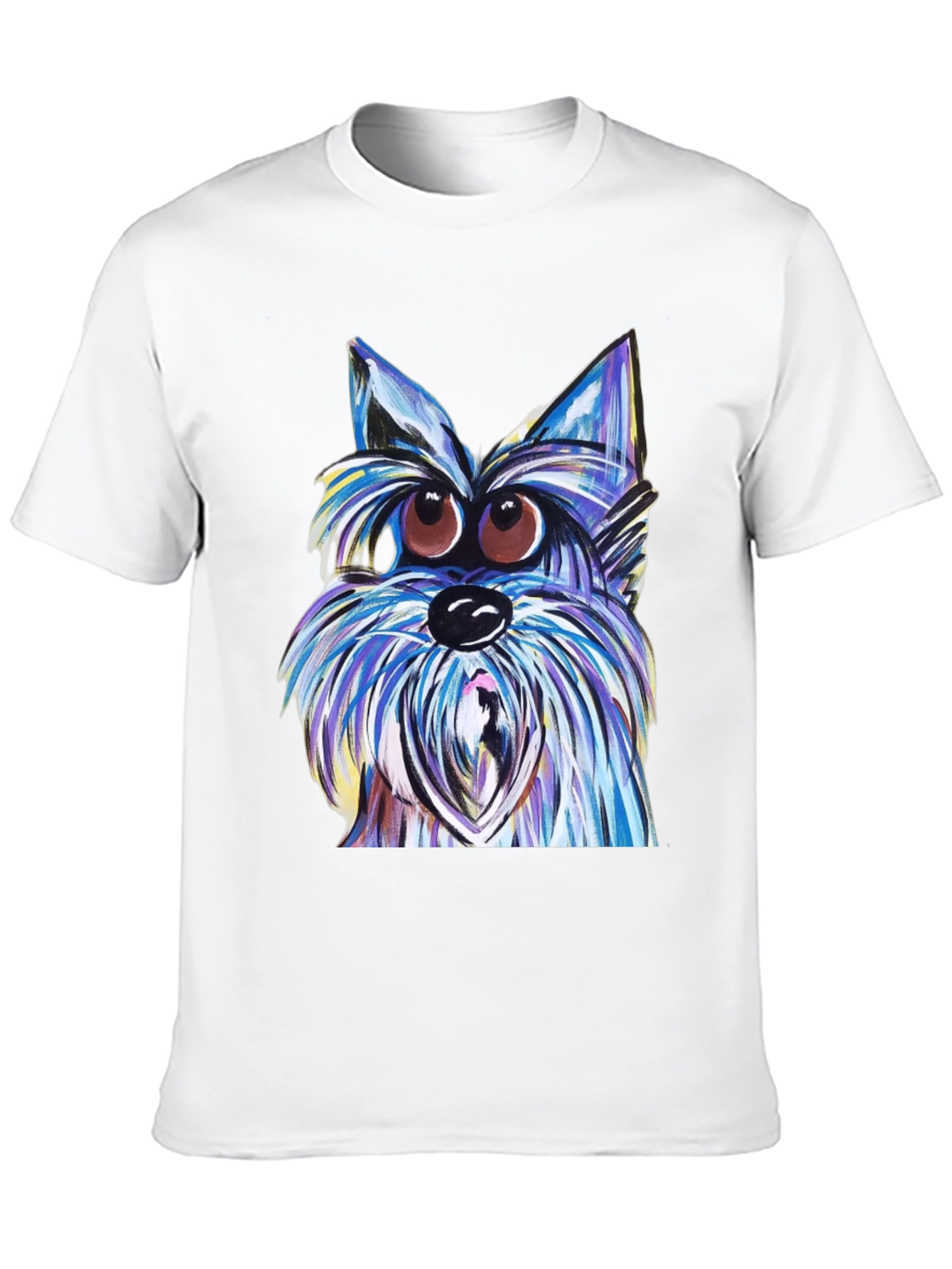 Dog Graphic T-Shirt - Unique Artistic Design