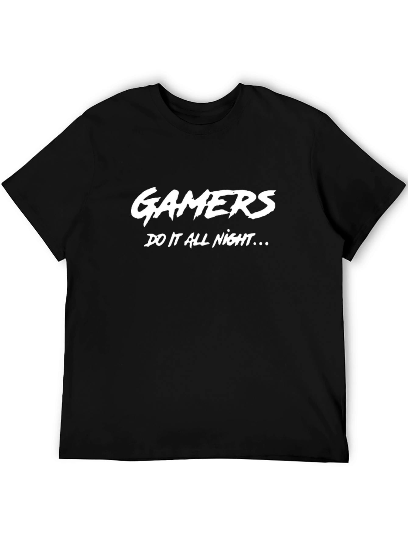 Gamers Do It All Night T-Shirt - Black