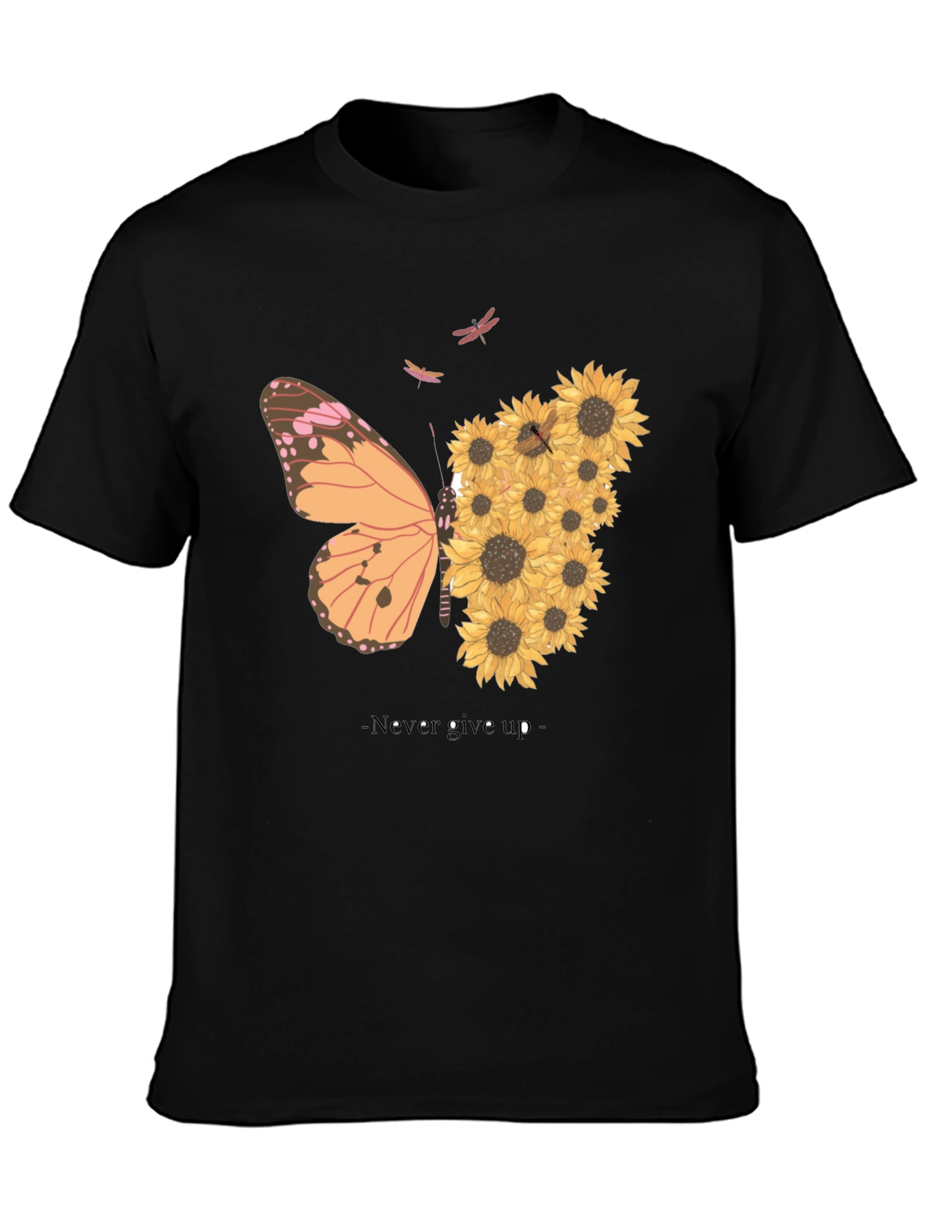 Butterfly Sunflower Graphic Tee