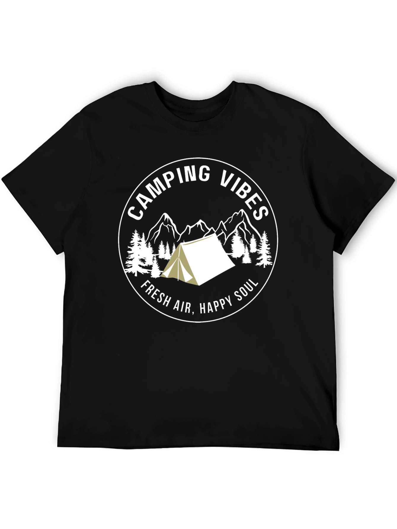 Camping Vibes Graphic Tee - Fresh Air Happy Soul