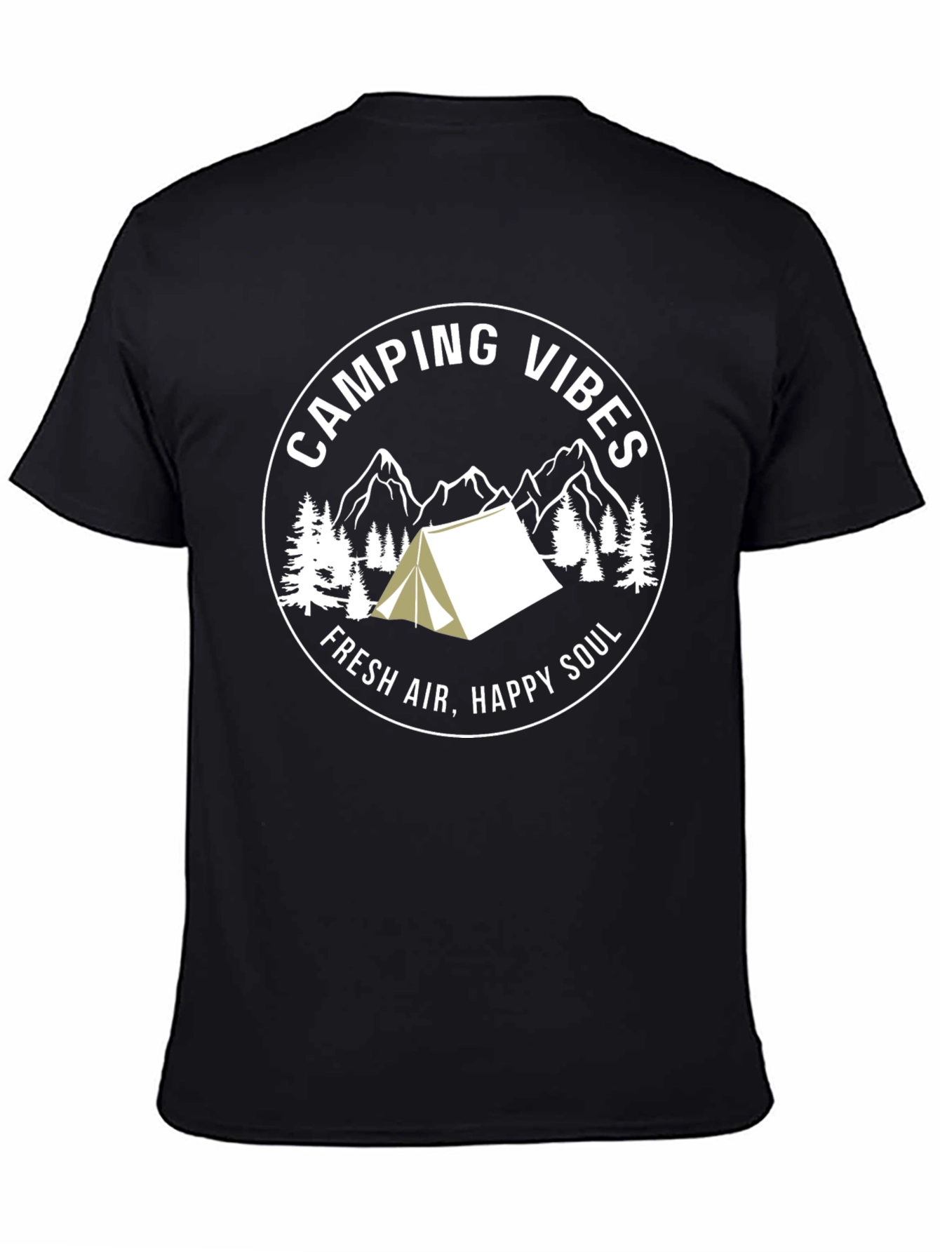 Camping Vibes Graphic Tee - Fresh Air Happy Soul