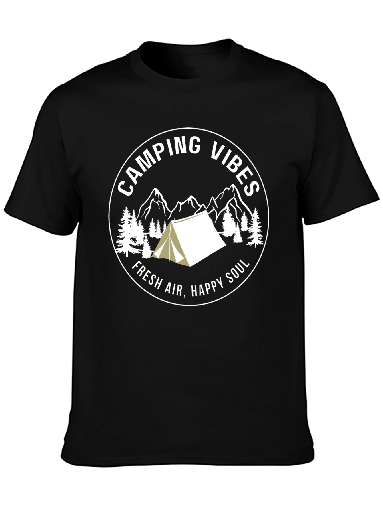 Camping Vibes Graphic Tee - Fresh Air Happy Soul