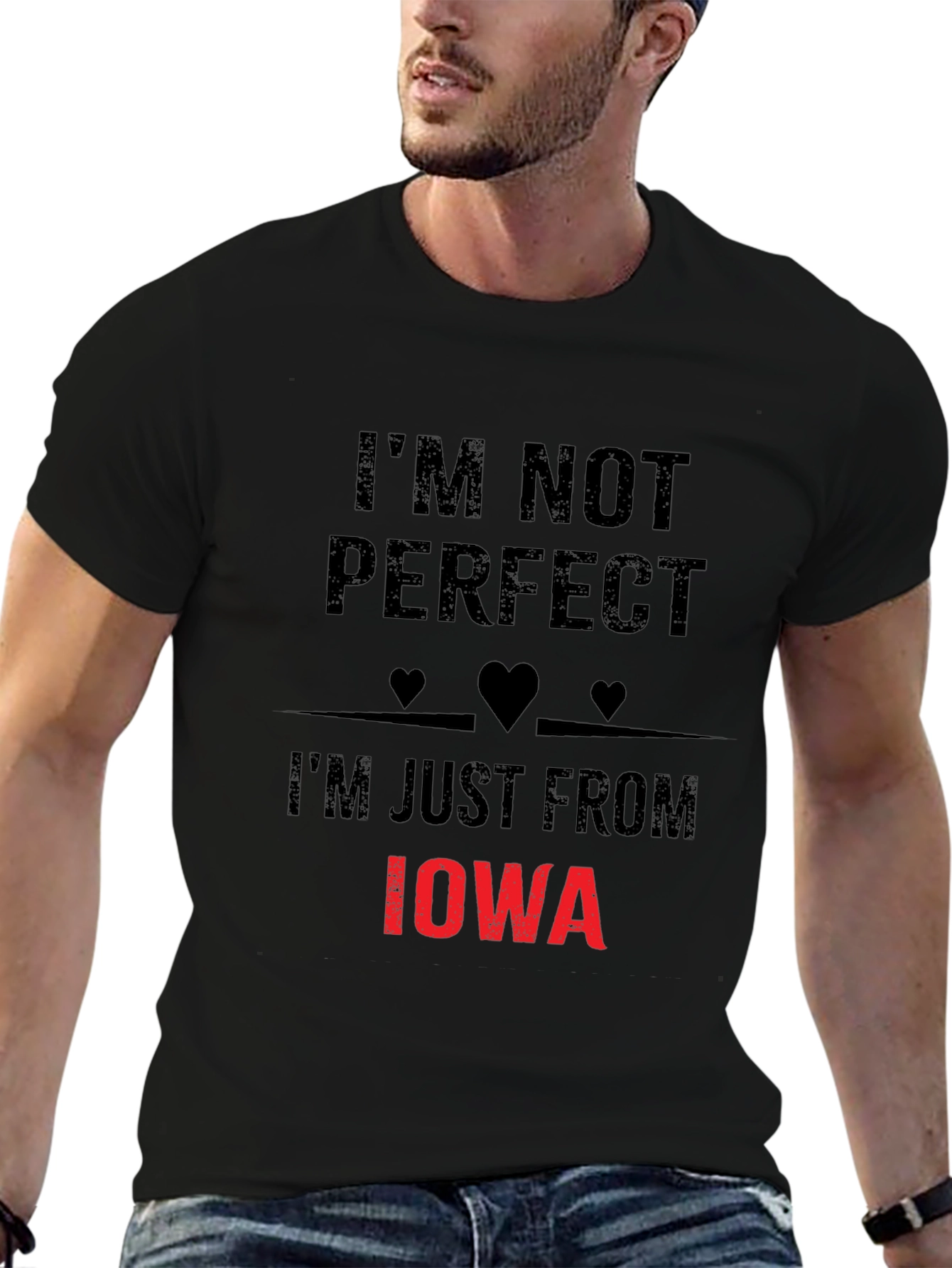 Im Not Perfect Im Just From Iowa Novelty T-Shirt