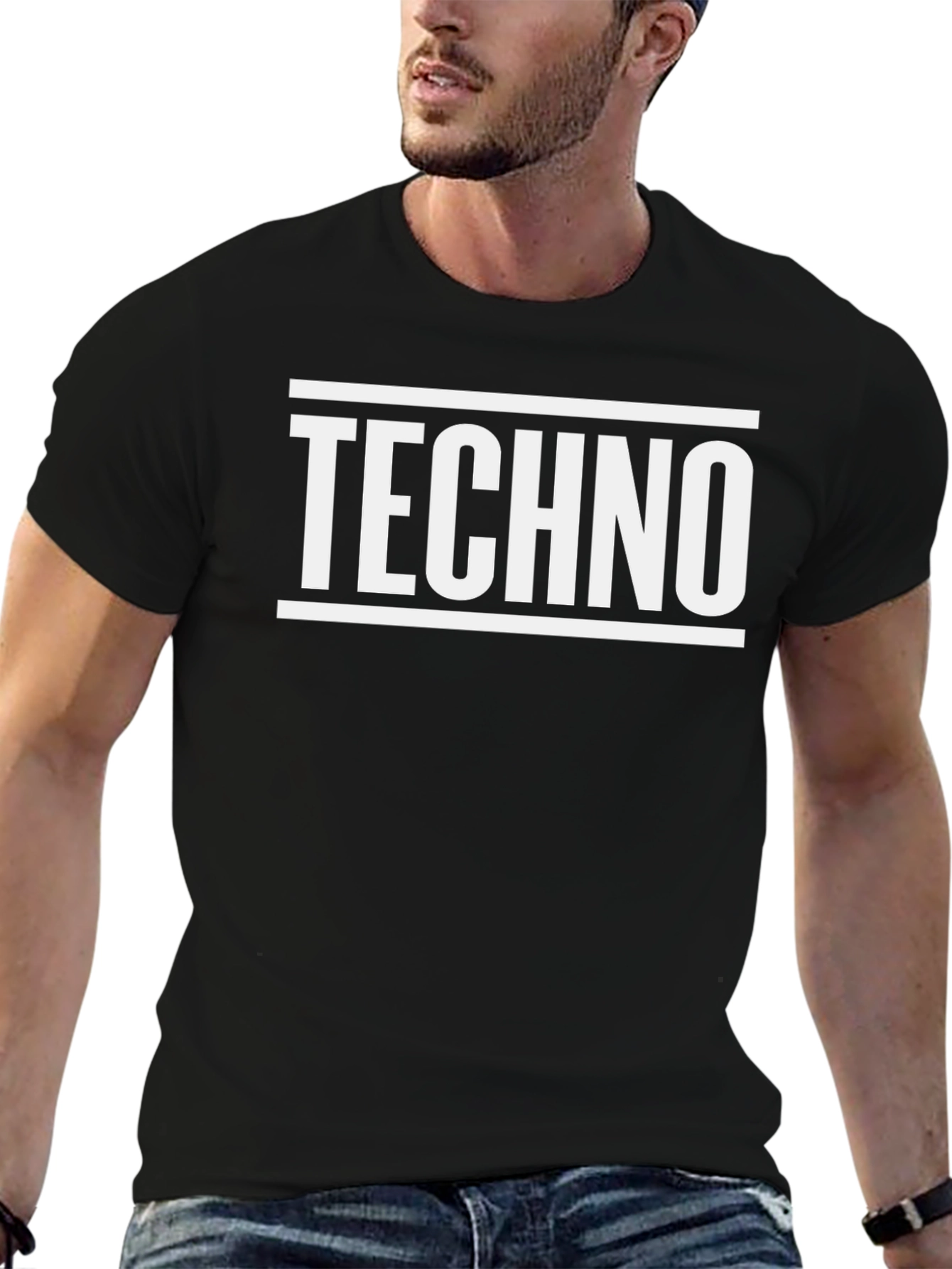 Techno Music T-Shirt - Stylish Black Tee