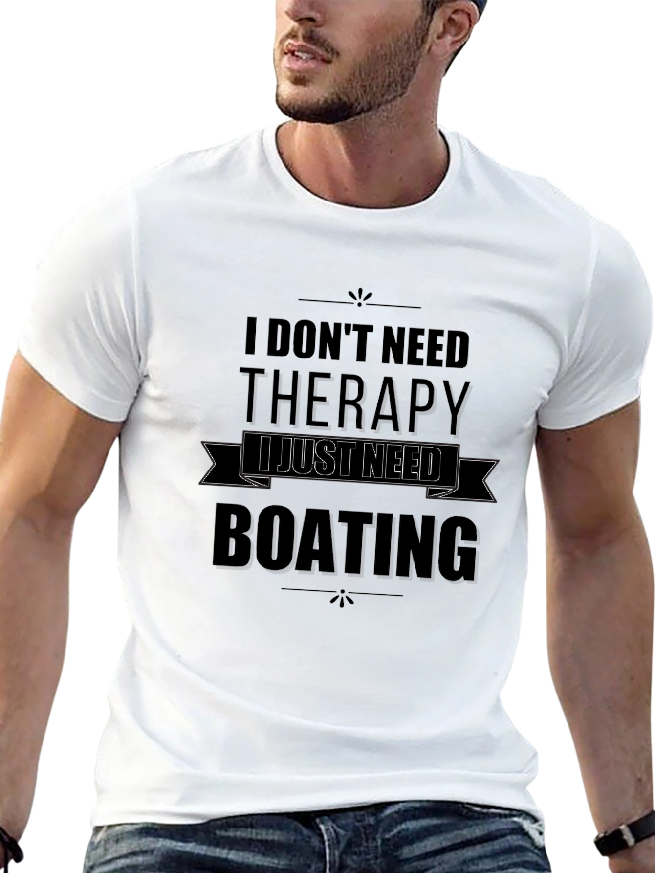 Boating Therapy Graphic Tee - Black