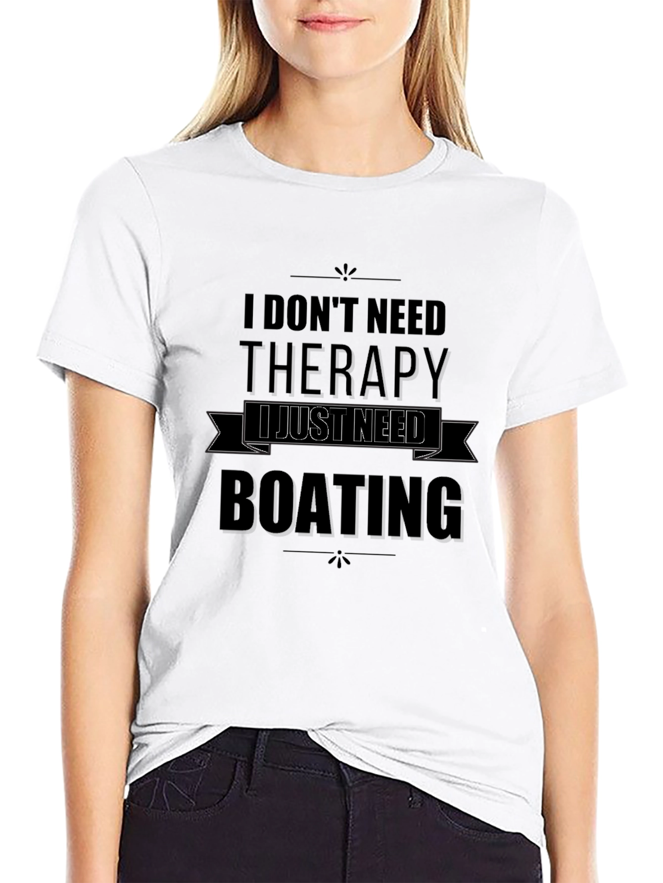 Boating Therapy Graphic Tee - Black