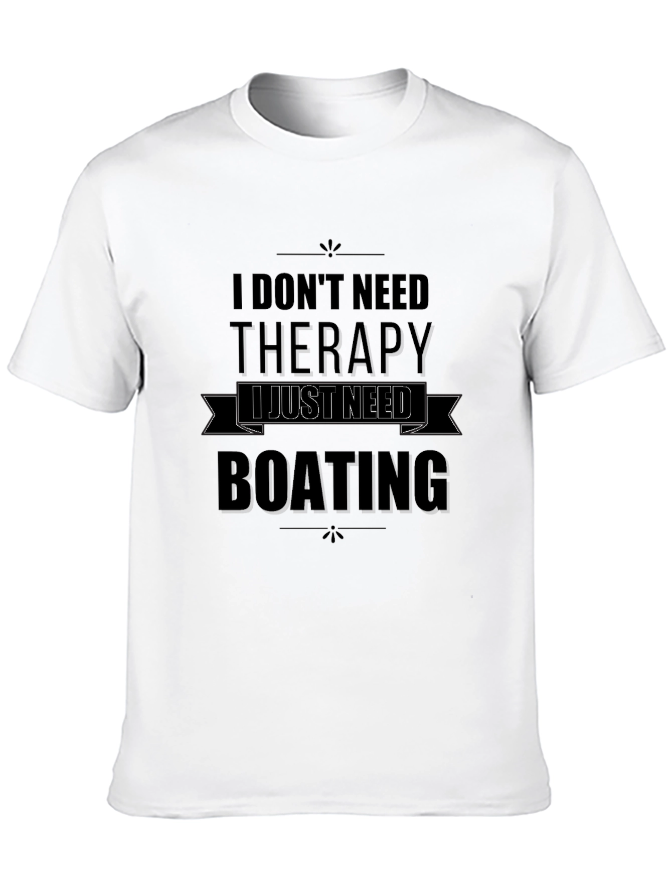Boating Therapy Graphic Tee - Black