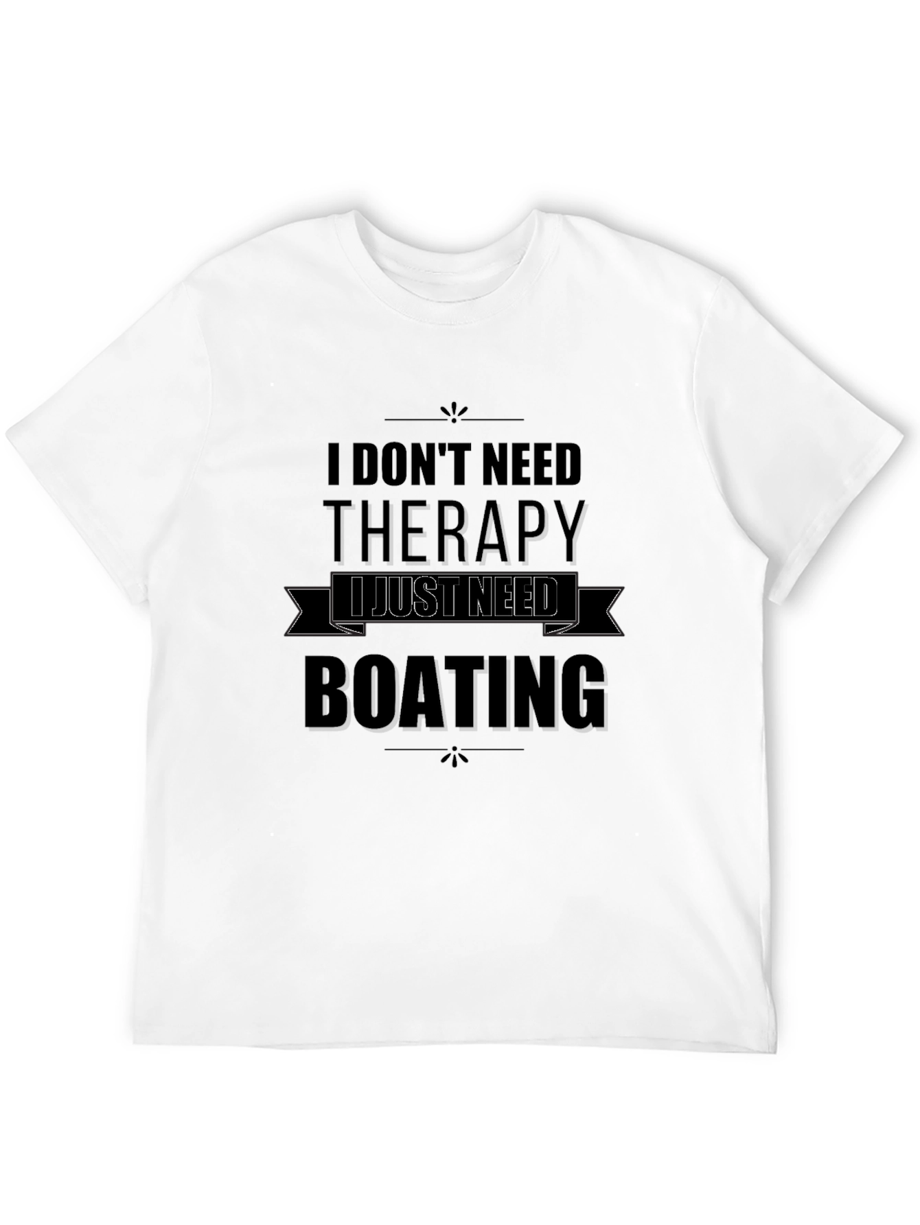 Boating Therapy Graphic Tee - Black