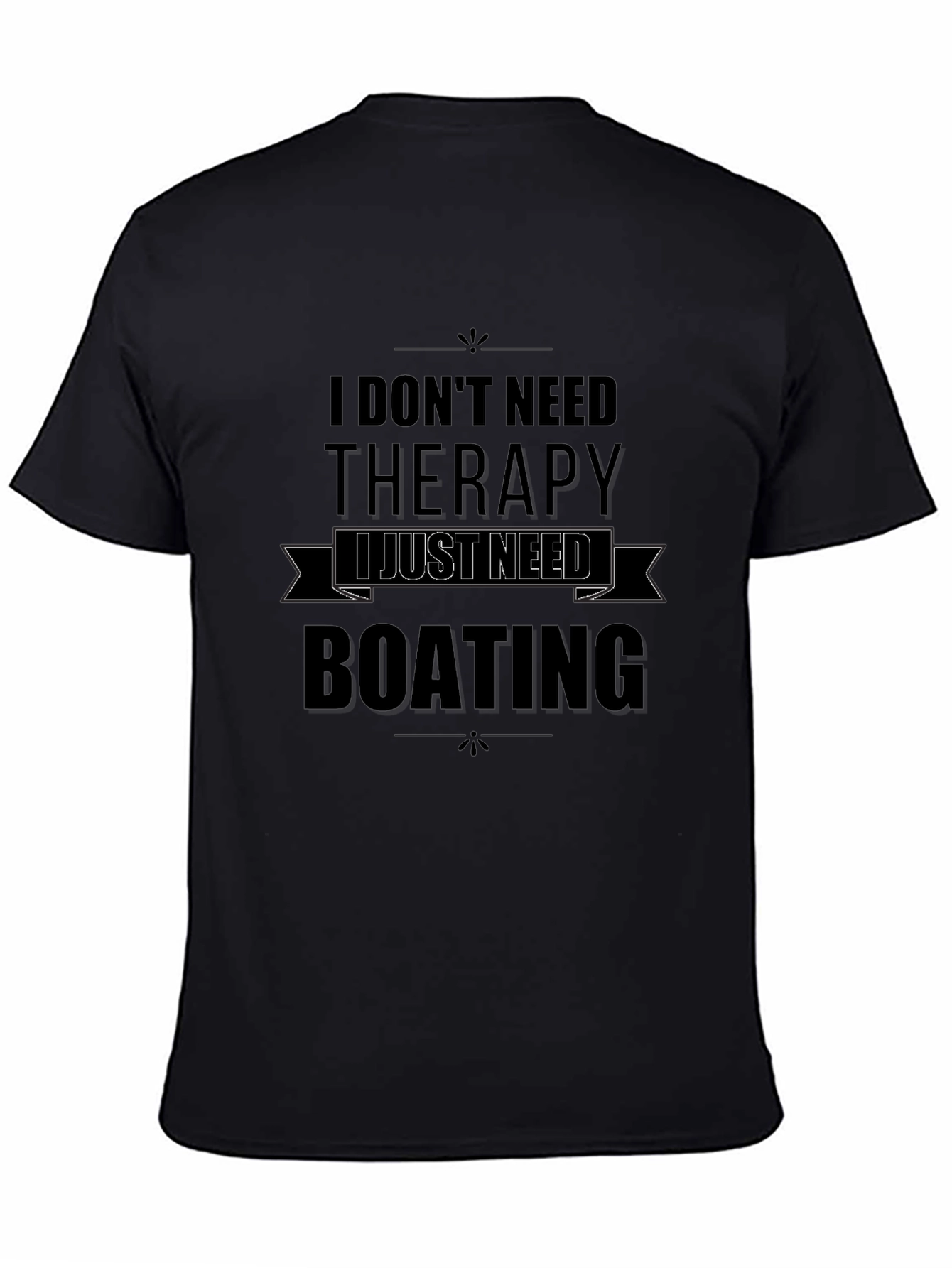 Boating Therapy Graphic Tee - Black