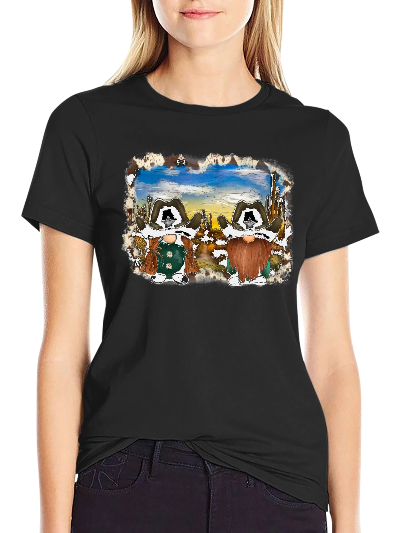 Cowboy Gnome Graphic T-Shirt