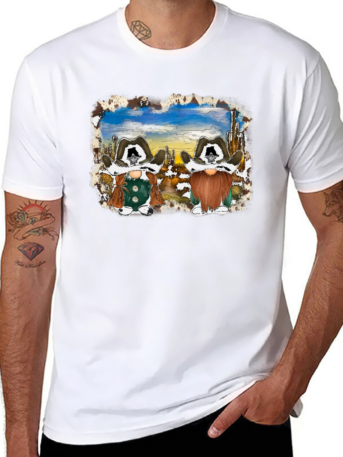 Cowboy Gnome Graphic T-Shirt