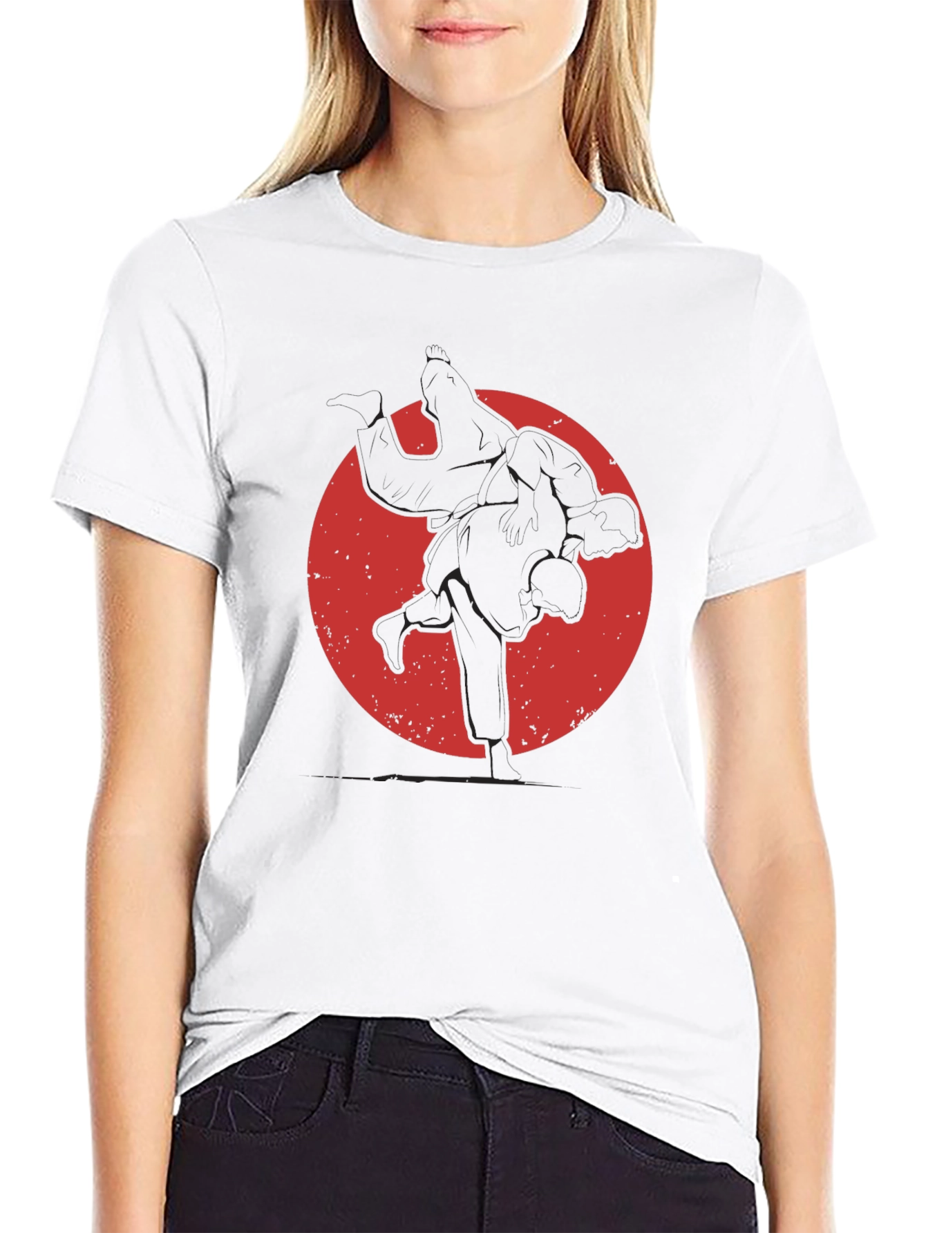 Judo Silhouette Graphic Tee - Martial Arts T-Shirt