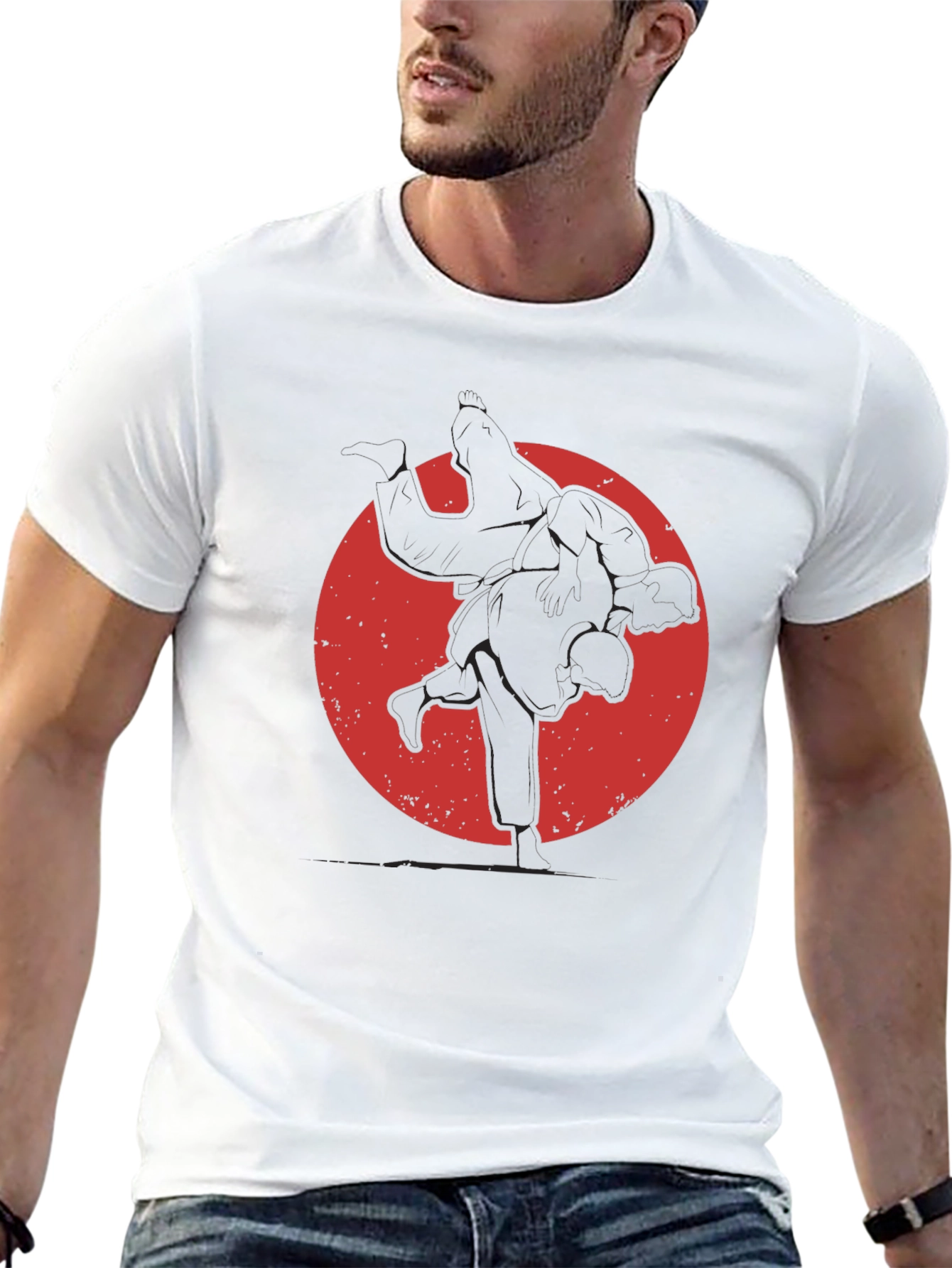 Judo Silhouette Graphic Tee - Martial Arts T-Shirt