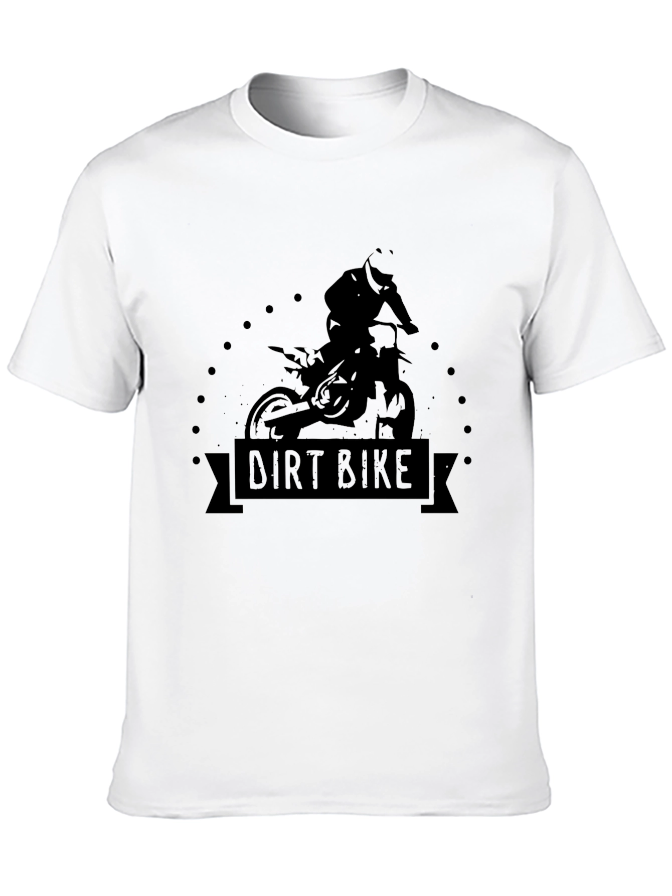 Dirt Bike Rider Graphic T-Shirt - Black