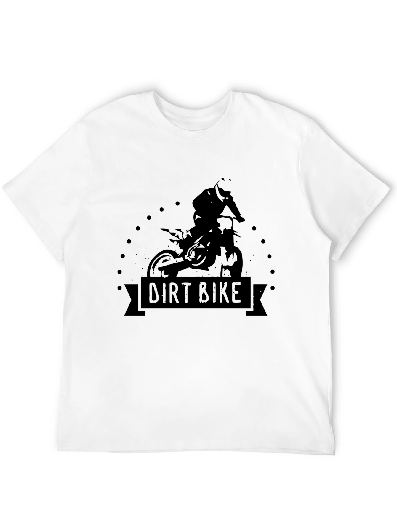 Dirt Bike Rider Graphic T-Shirt - Black