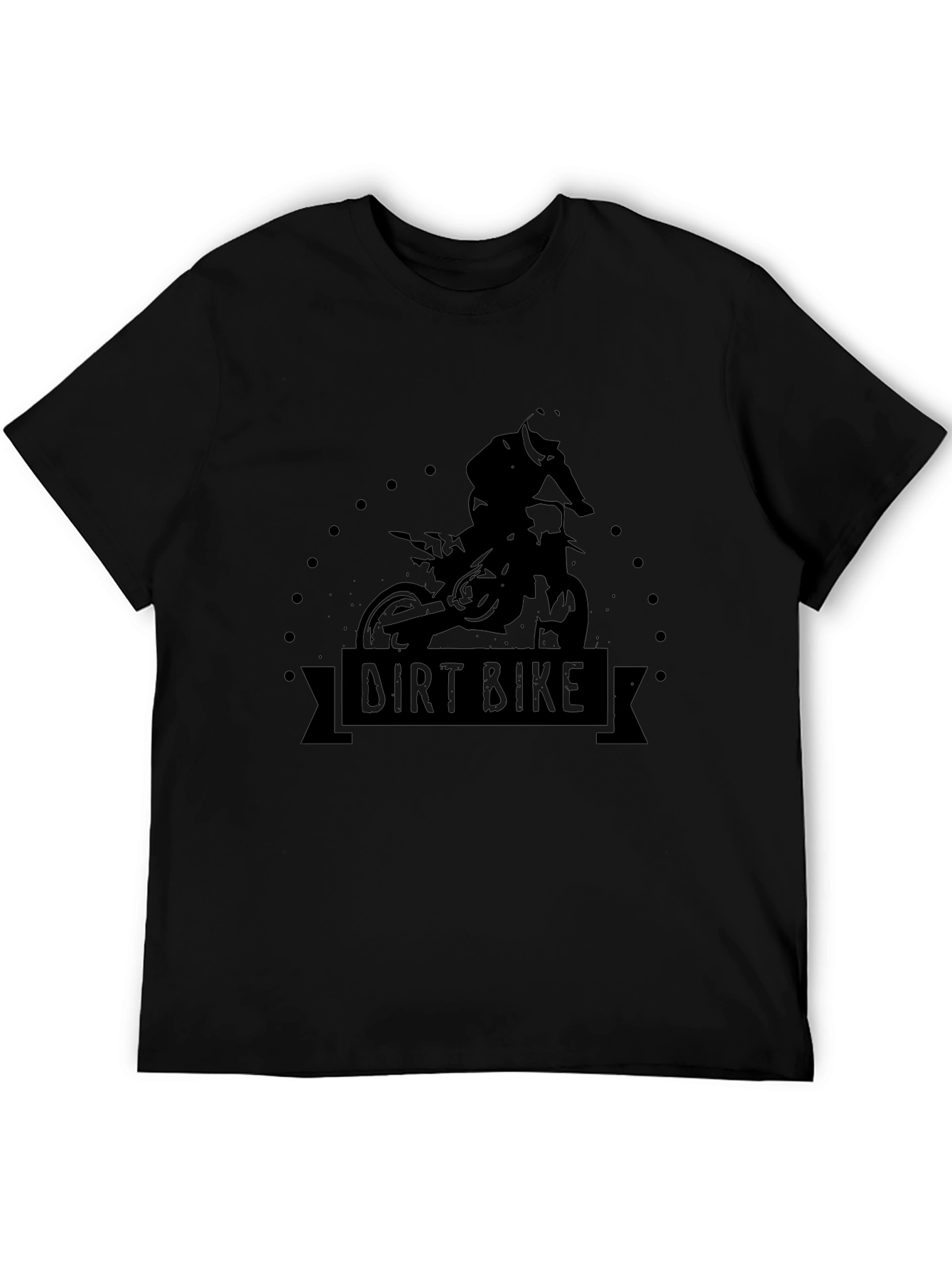 Dirt Bike Rider Graphic T-Shirt - Black