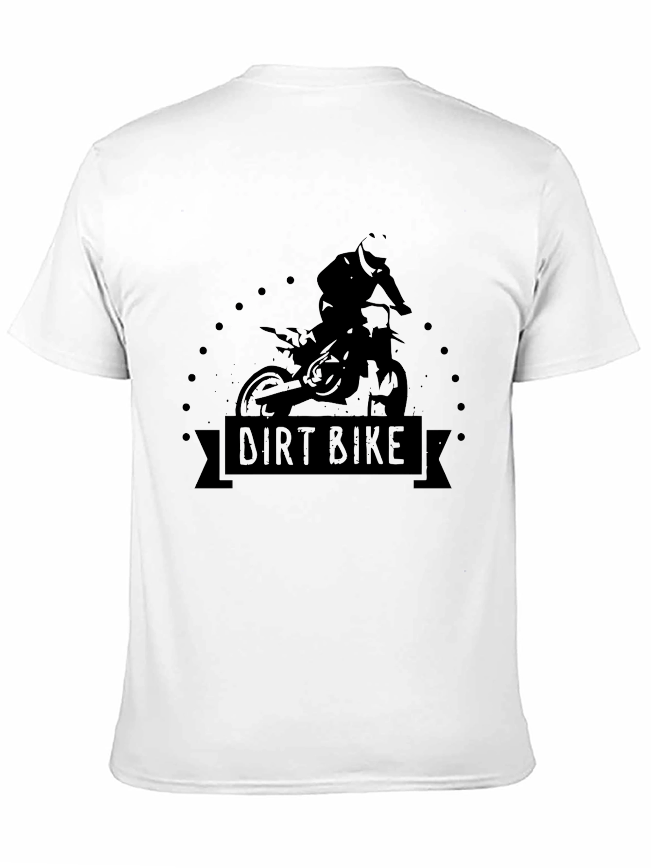 Dirt Bike Rider Graphic T-Shirt - Black