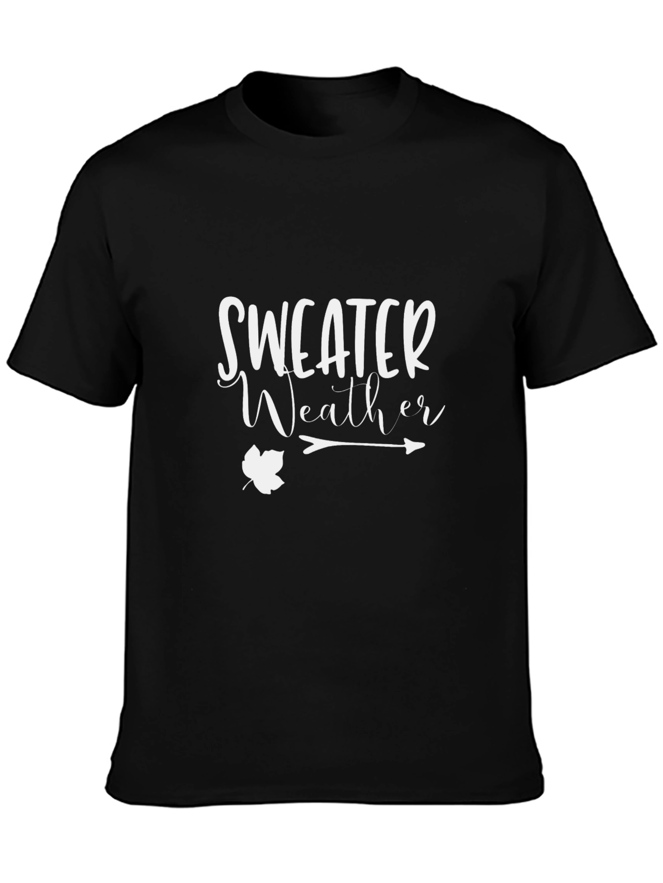 Sweater Weather Graphic Tee - Black