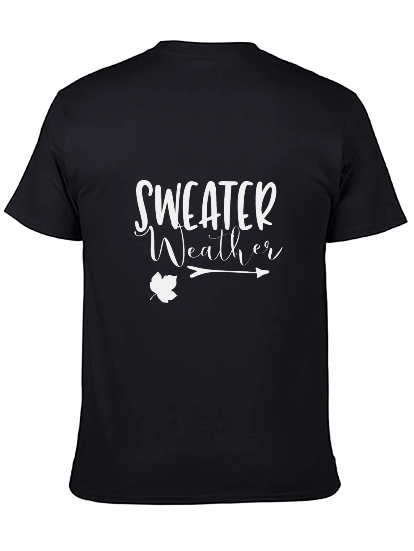 Sweater Weather Graphic Tee - Black