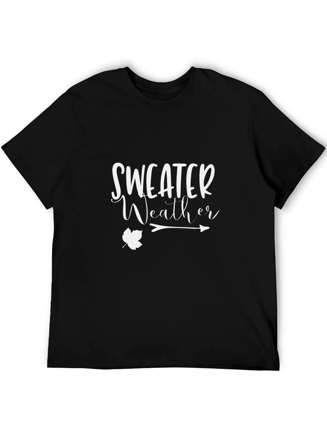 Sweater Weather Graphic Tee - Black