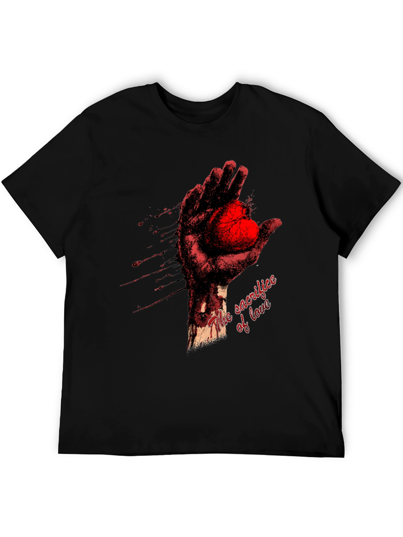 Sacrifice of Love Graphic Tee - Heart in Hand