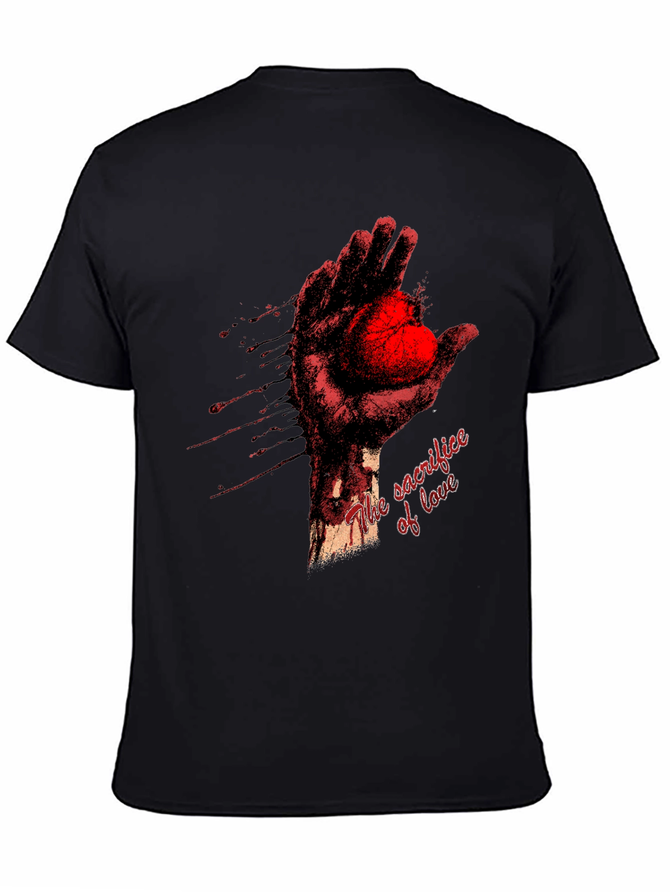 Sacrifice of Love Graphic Tee - Heart in Hand