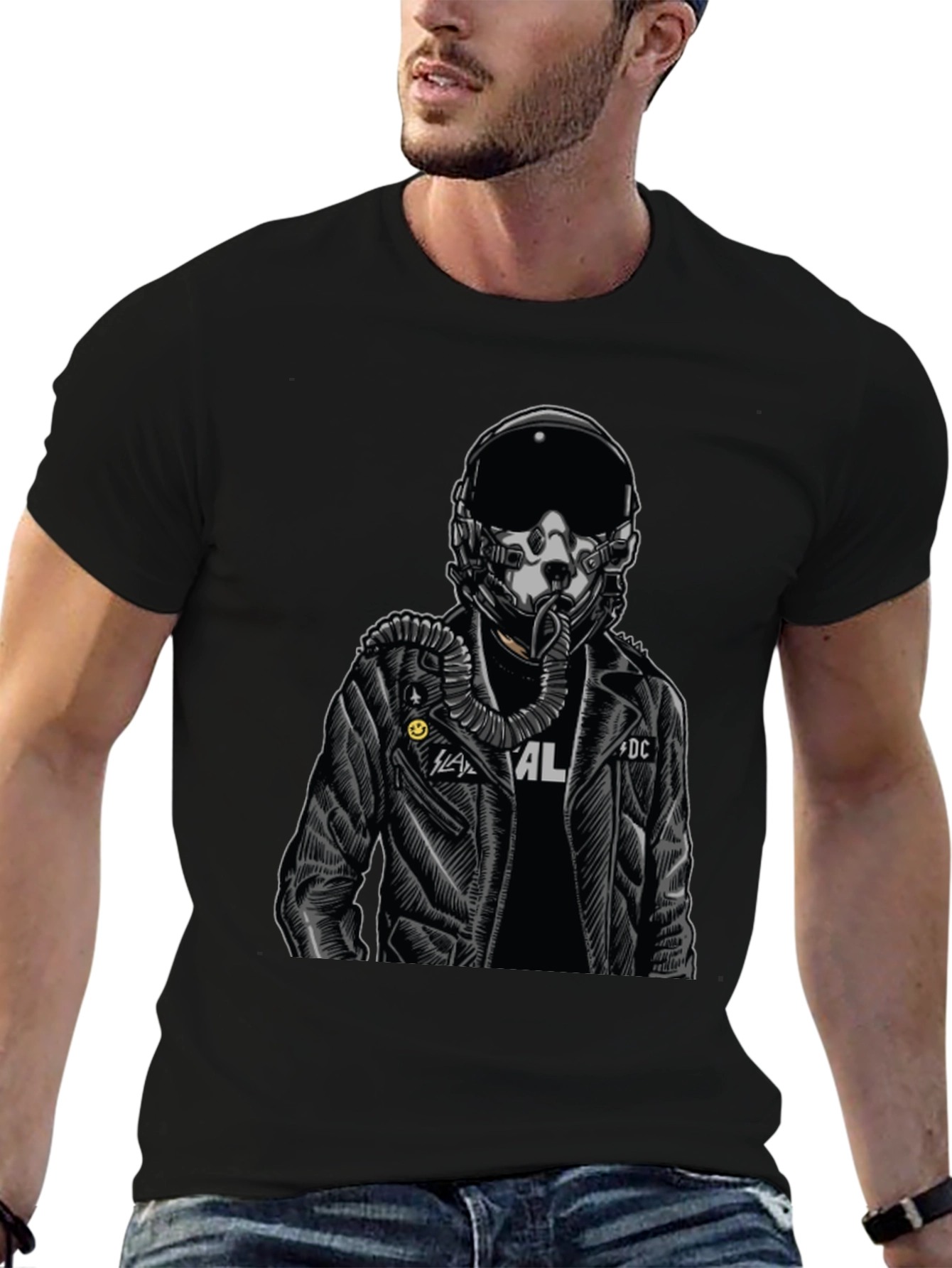 Pilot Graphic Black T-Shirt