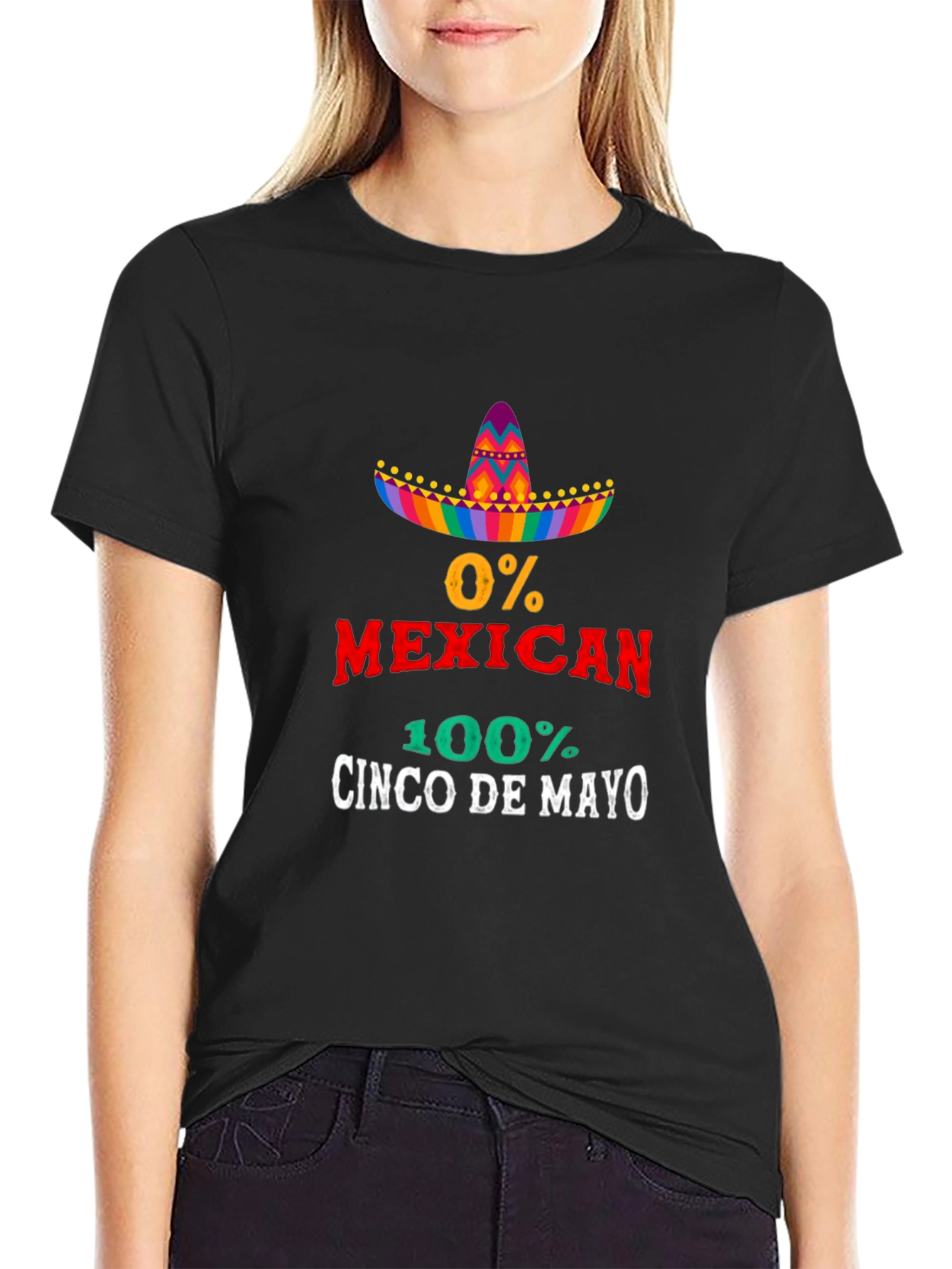 Funny Cinco De Mayo 0% Mexican T-Shirt